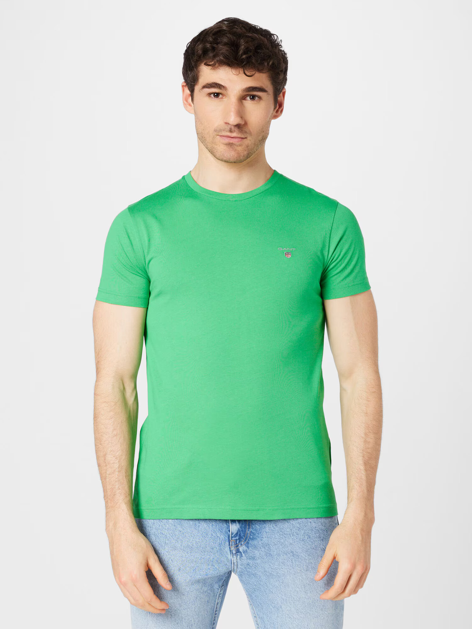 GANT Tricou bleumarin / verde kiwi / roșu / alb - Pled.ro