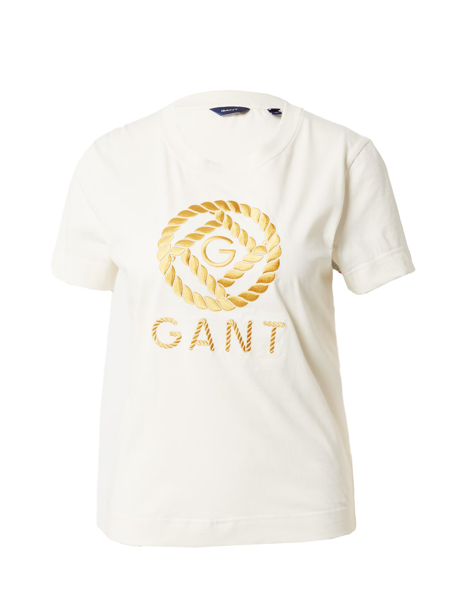 GANT Tricou crem / auriu - Pled.ro