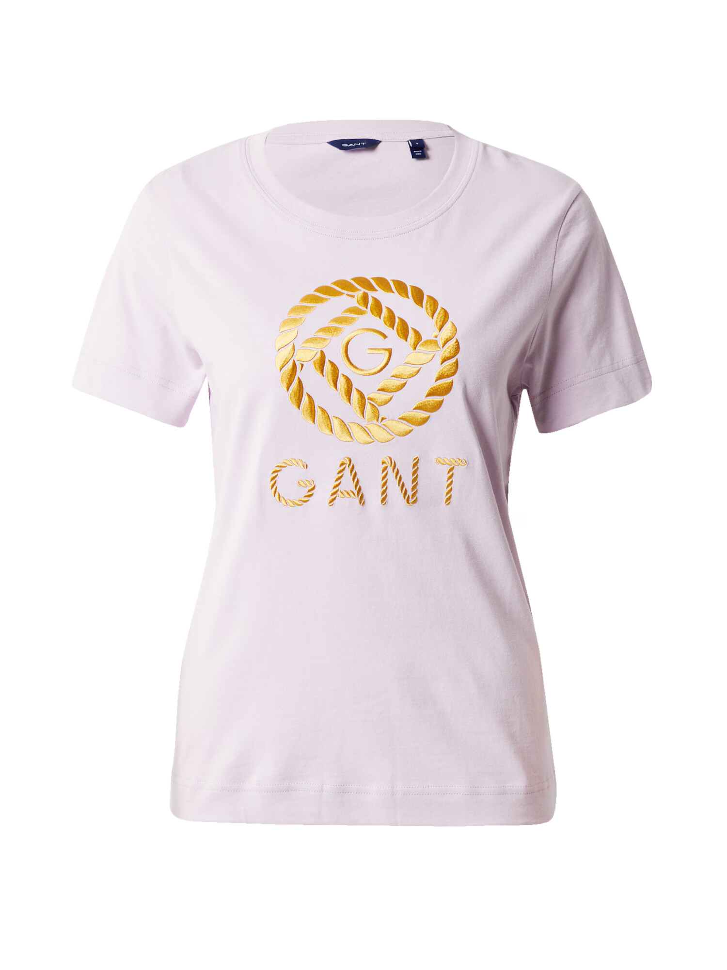 GANT Tricou galben auriu / mov liliachiu - Pled.ro