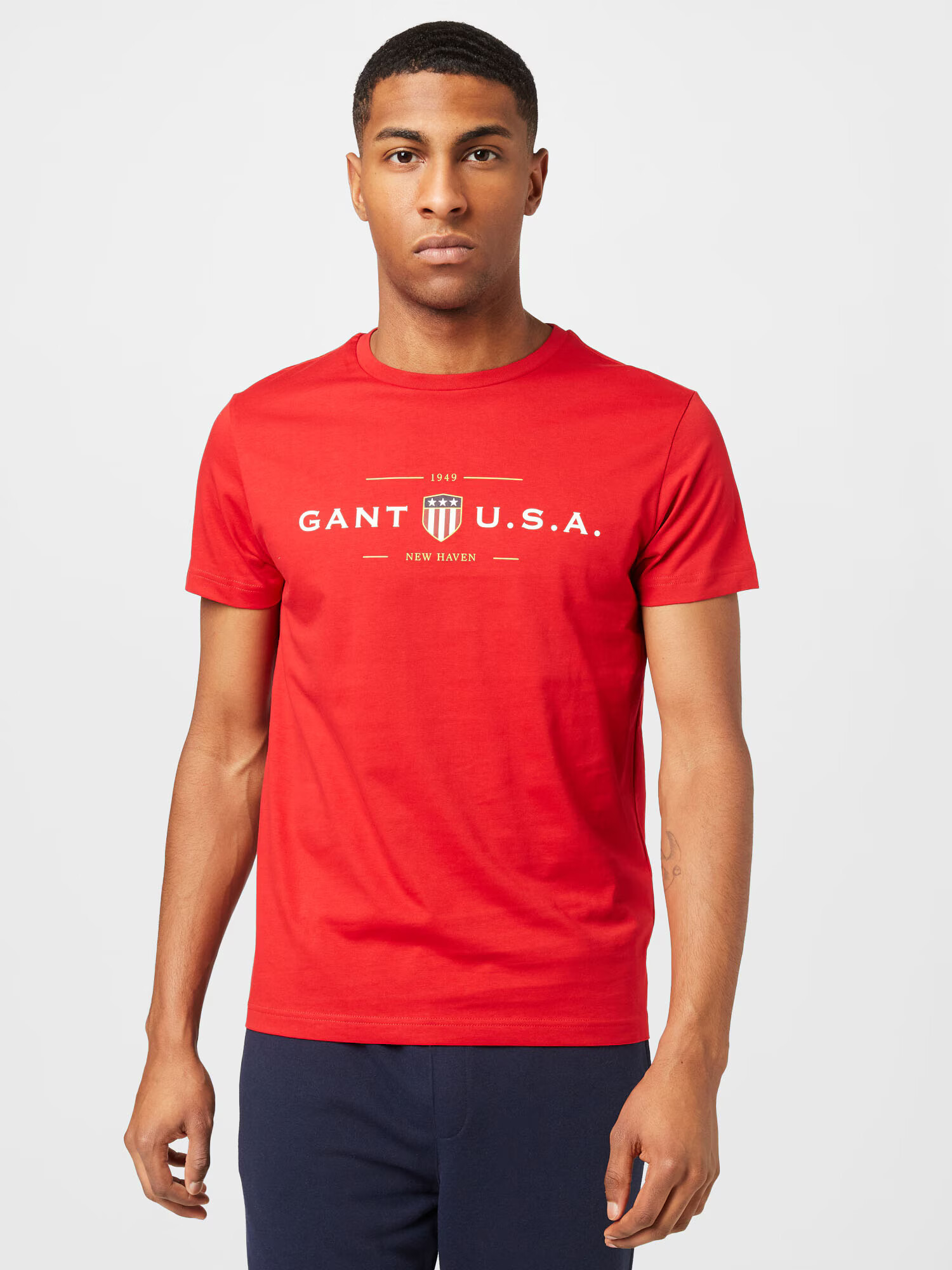 GANT Tricou albastru închis / galben / roșu deschis / alb murdar - Pled.ro