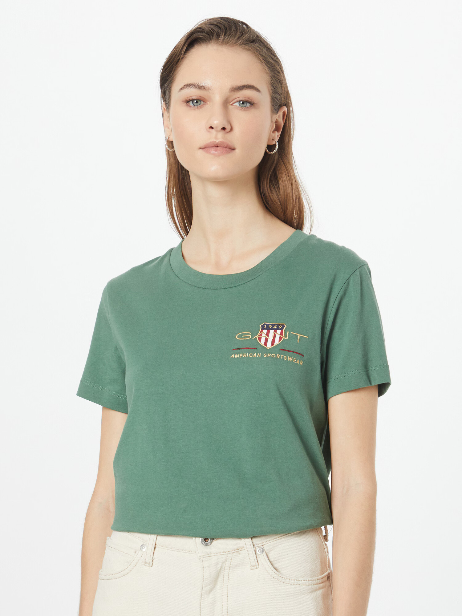 GANT Tricou galben / verde / roșu cireș / alb - Pled.ro