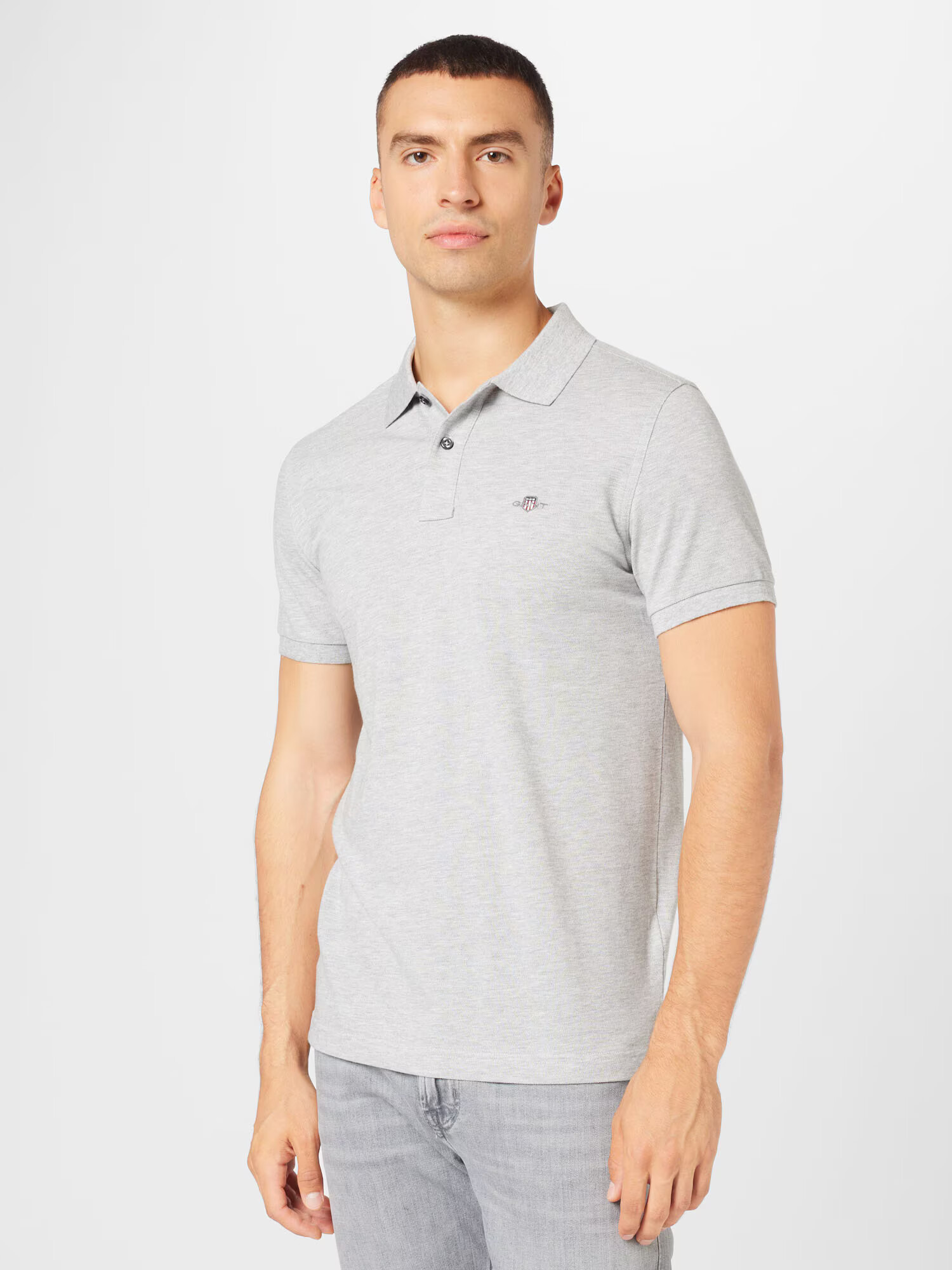 GANT Tricou gri amestecat - Pled.ro