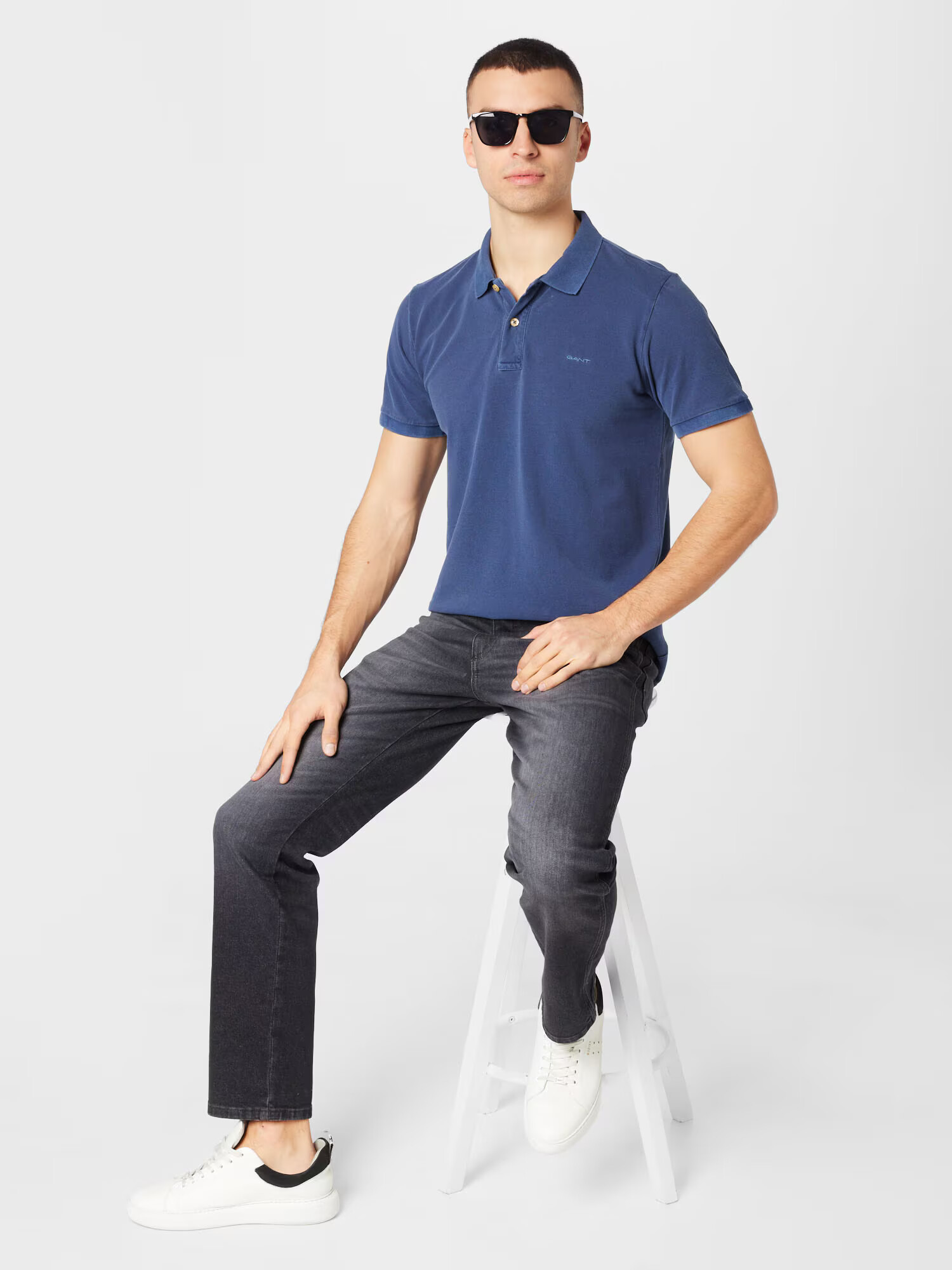 GANT Tricou indigo - Pled.ro