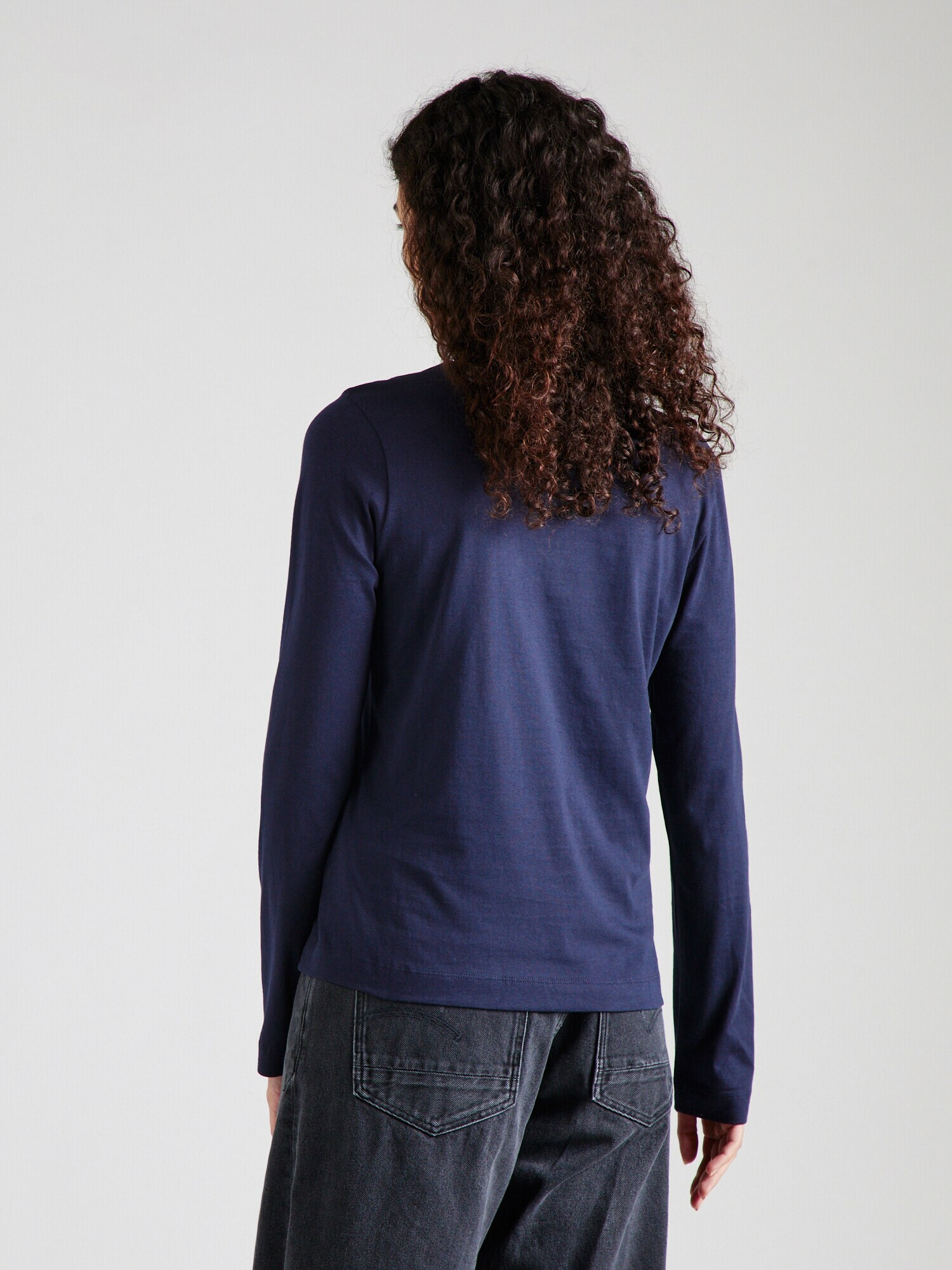 GANT Tricou indigo / maro deschis - Pled.ro