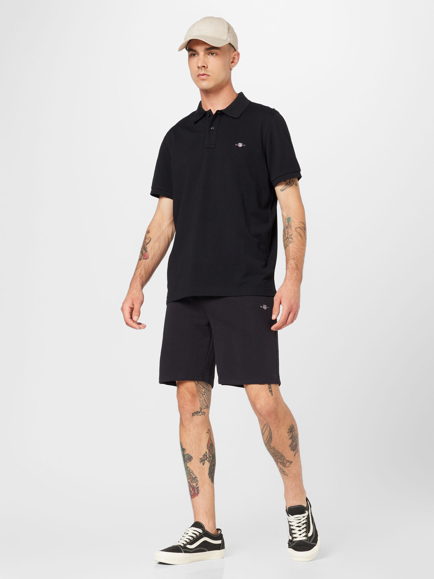 GANT Tricou negru - Pled.ro