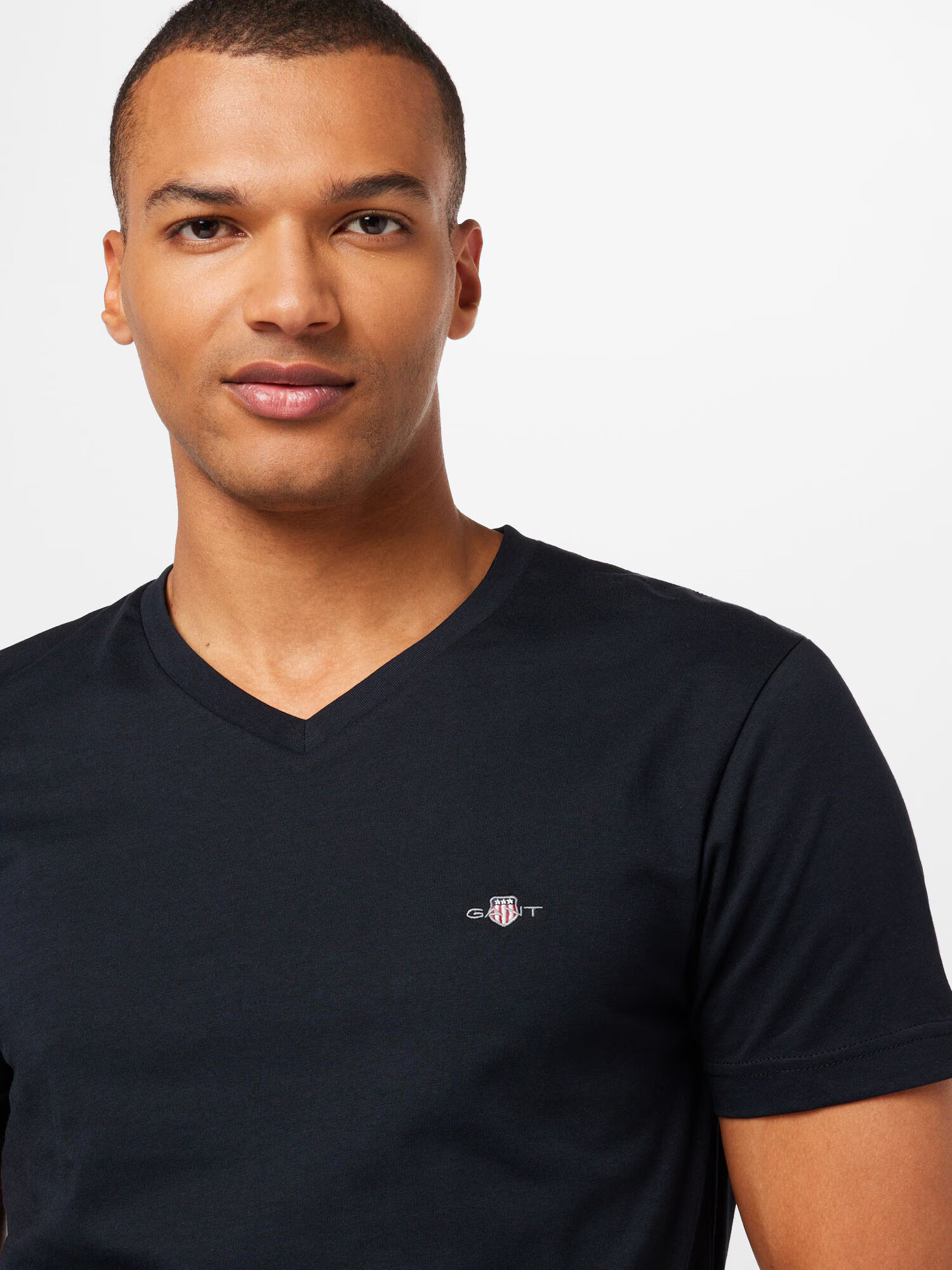 GANT Tricou negru - Pled.ro