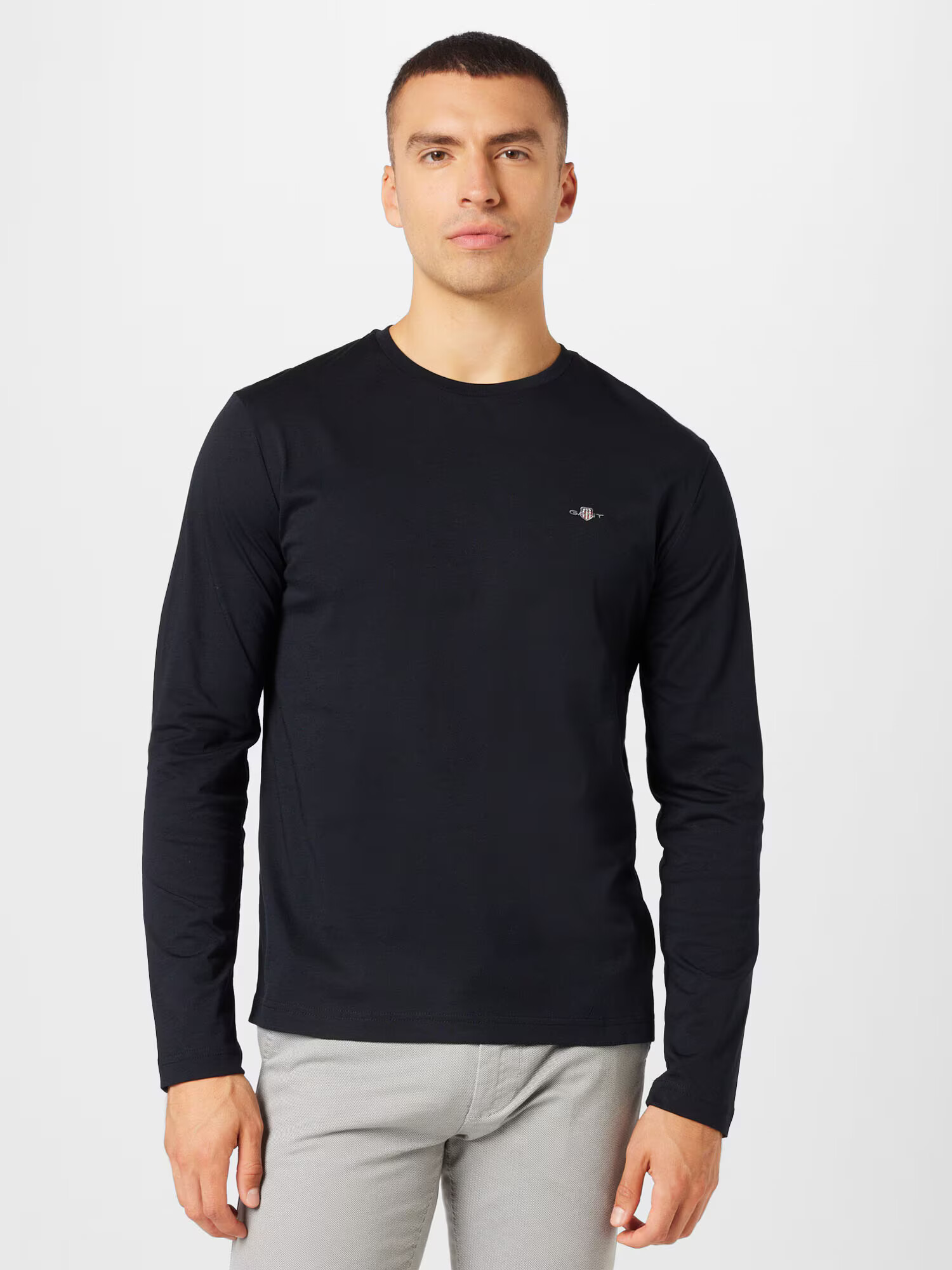 GANT Tricou negru - Pled.ro