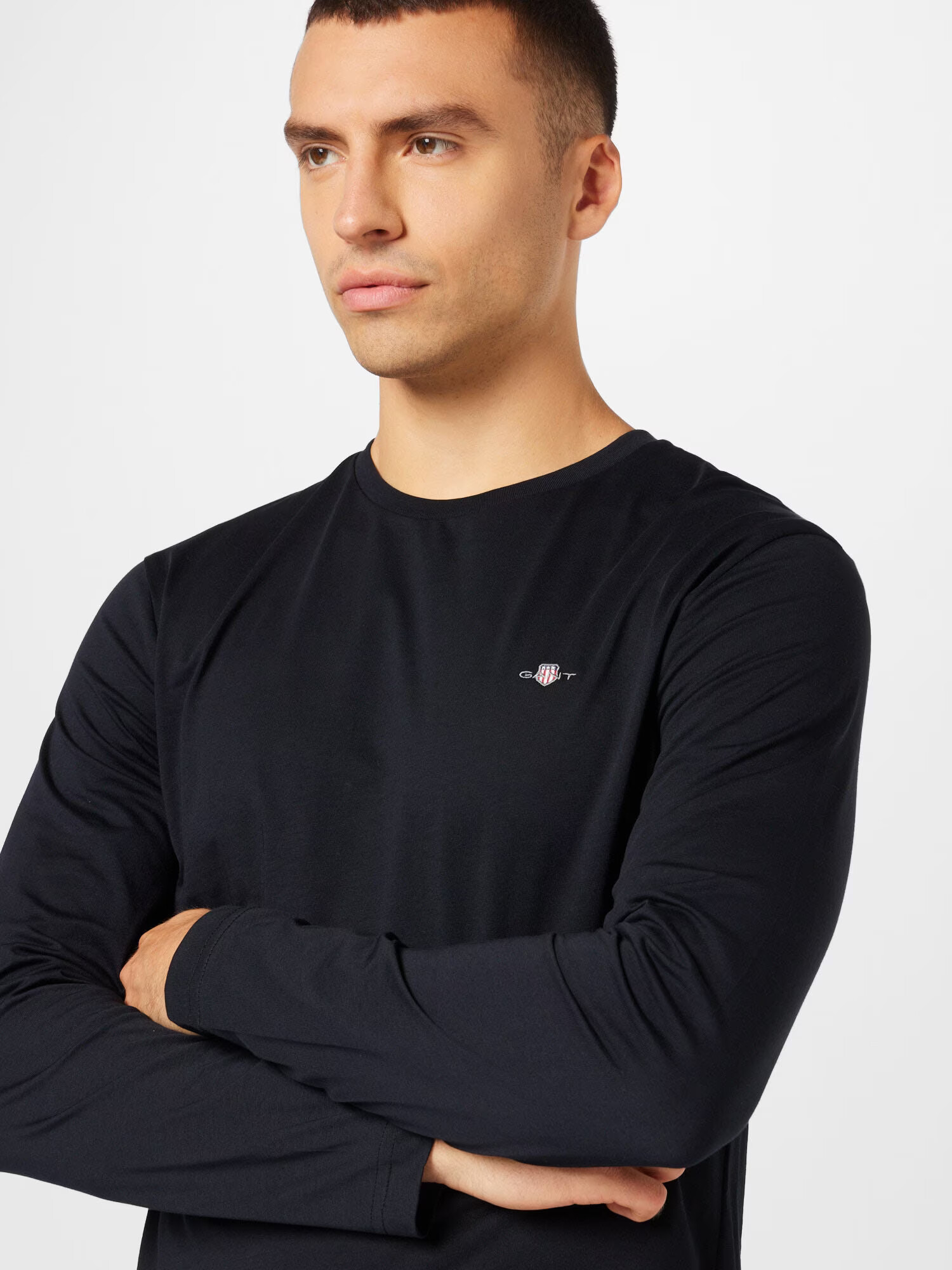 GANT Tricou negru - Pled.ro