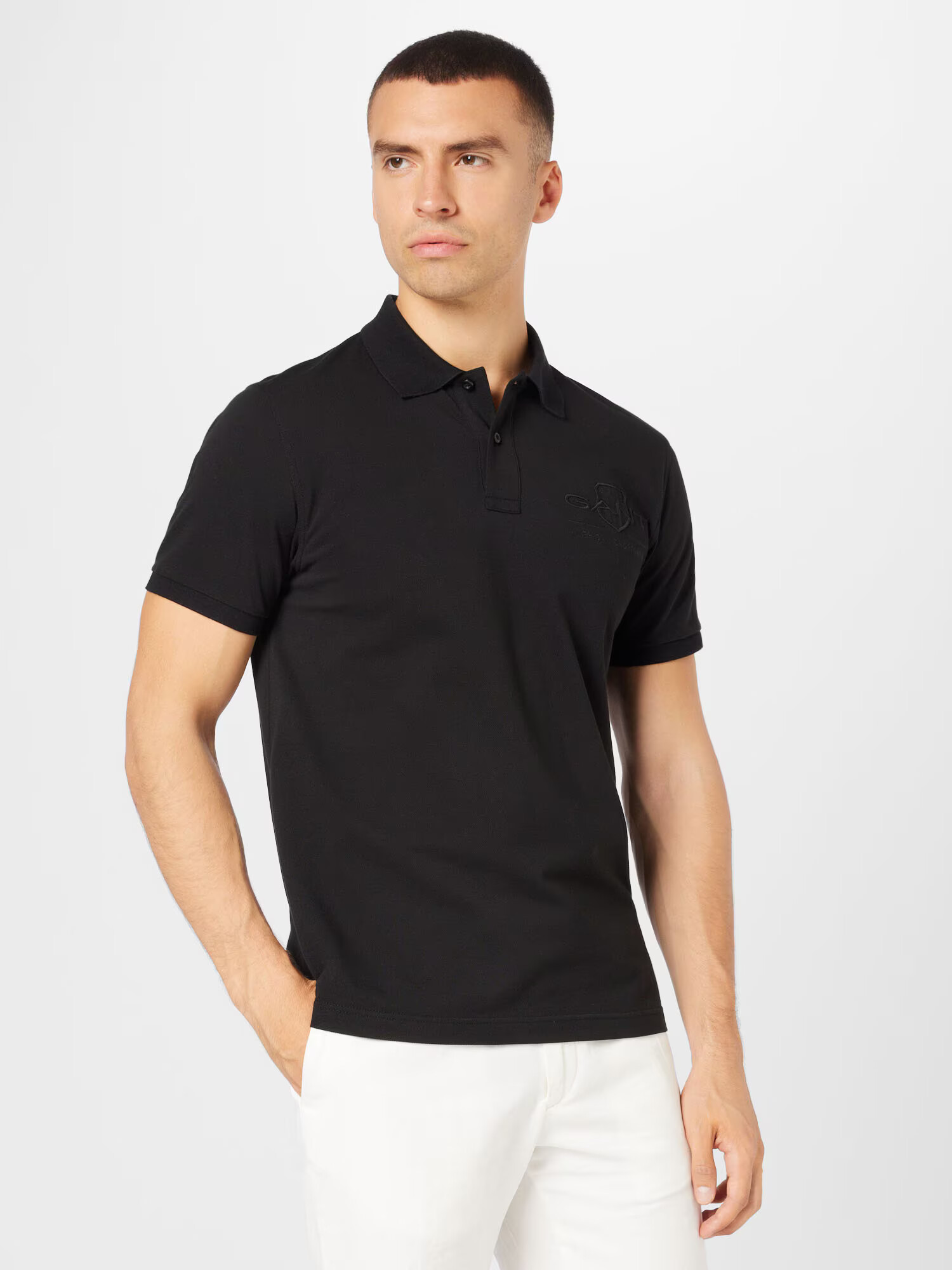 GANT Tricou negru - Pled.ro