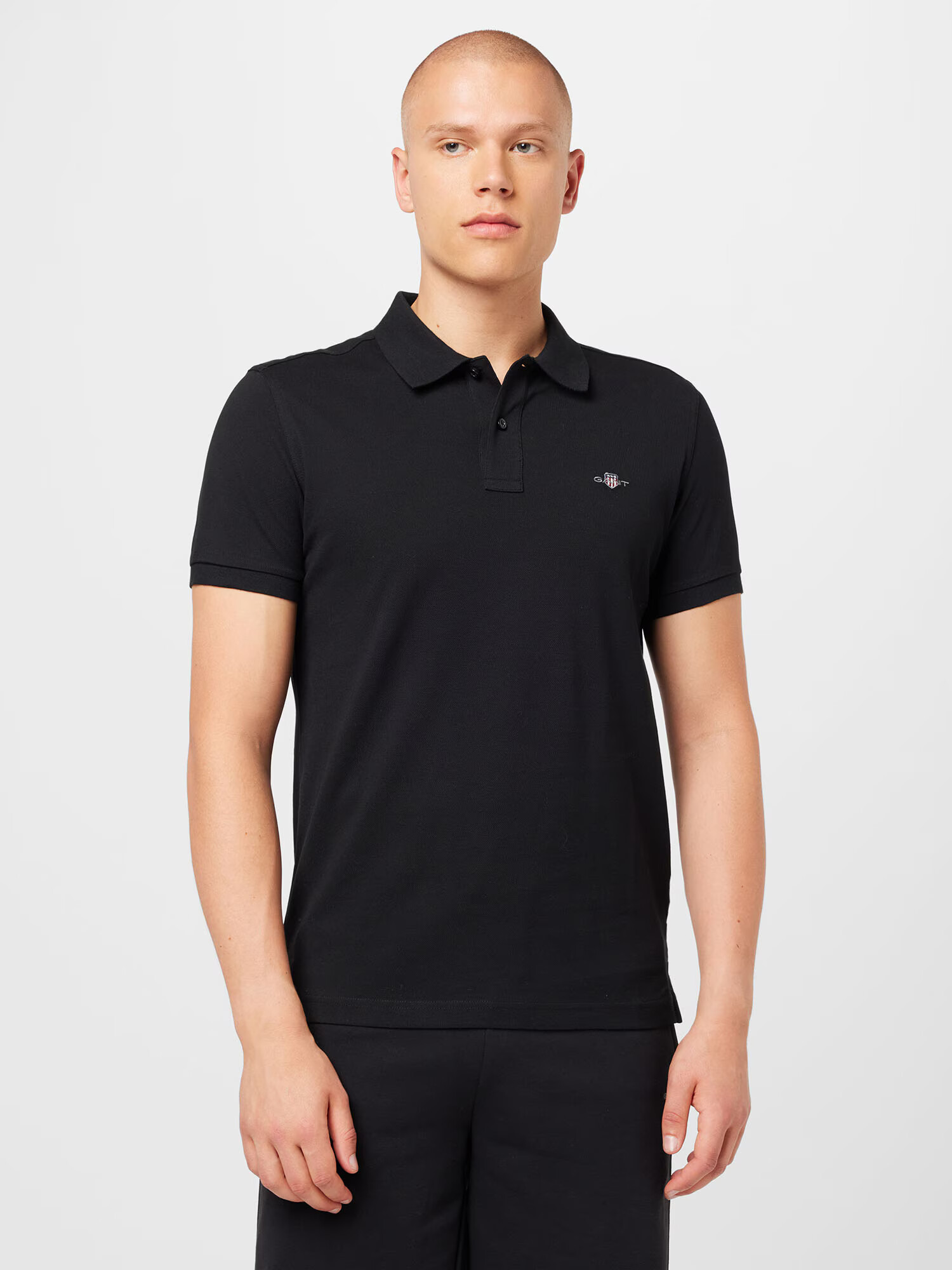 GANT Tricou negru - Pled.ro