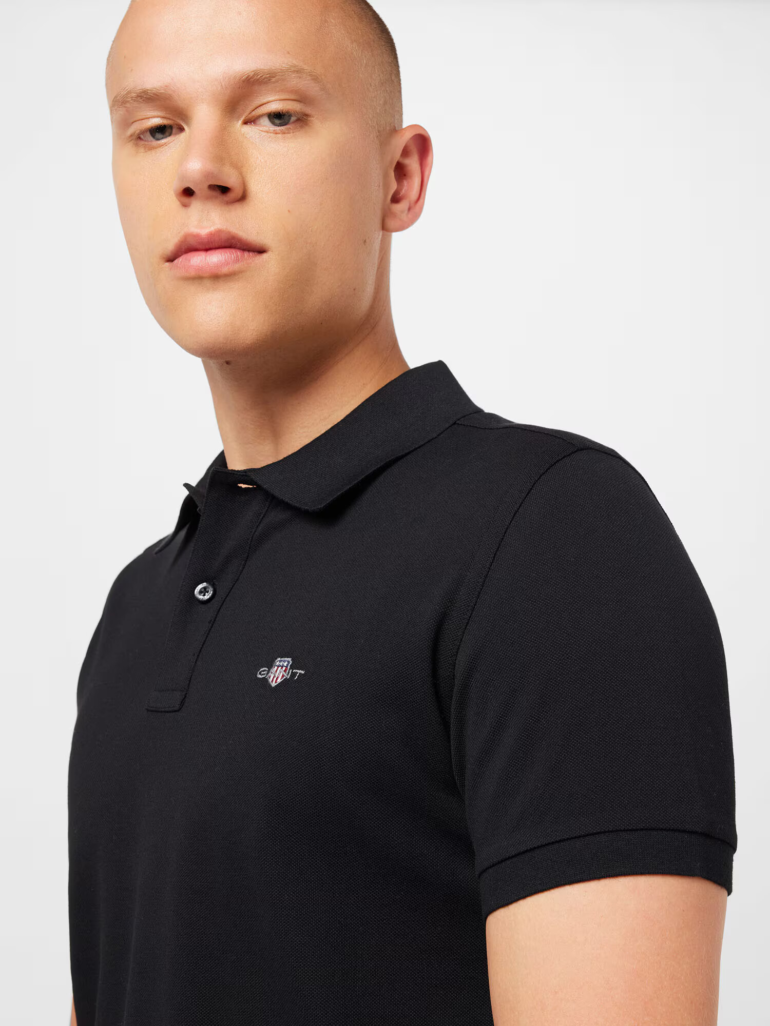 GANT Tricou negru - Pled.ro