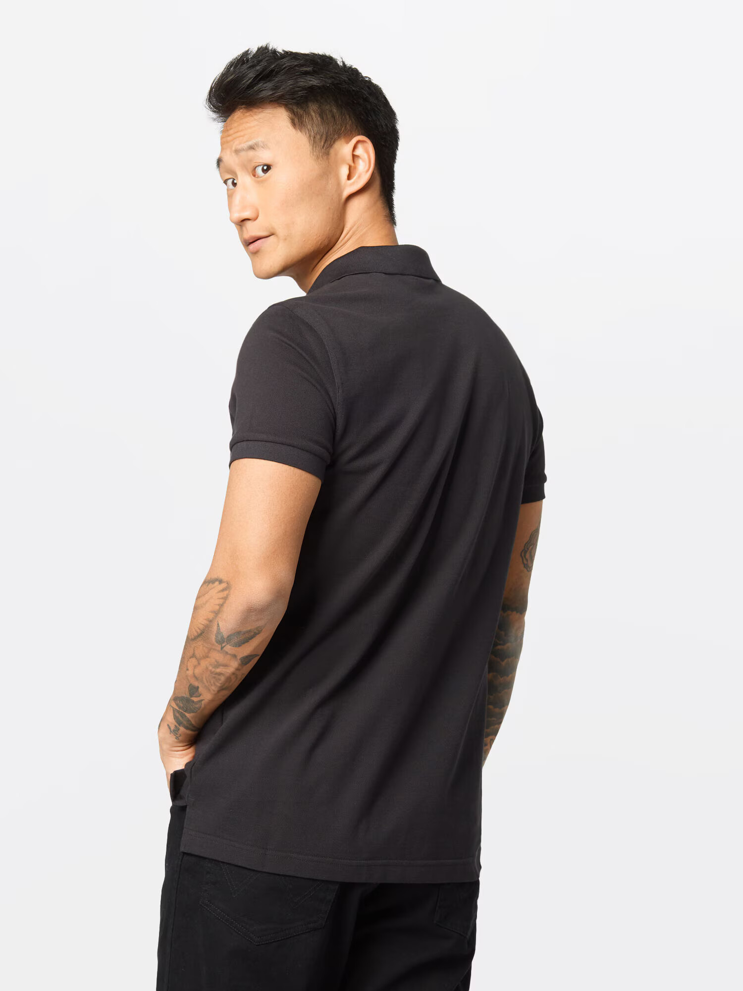 GANT Tricou negru - Pled.ro