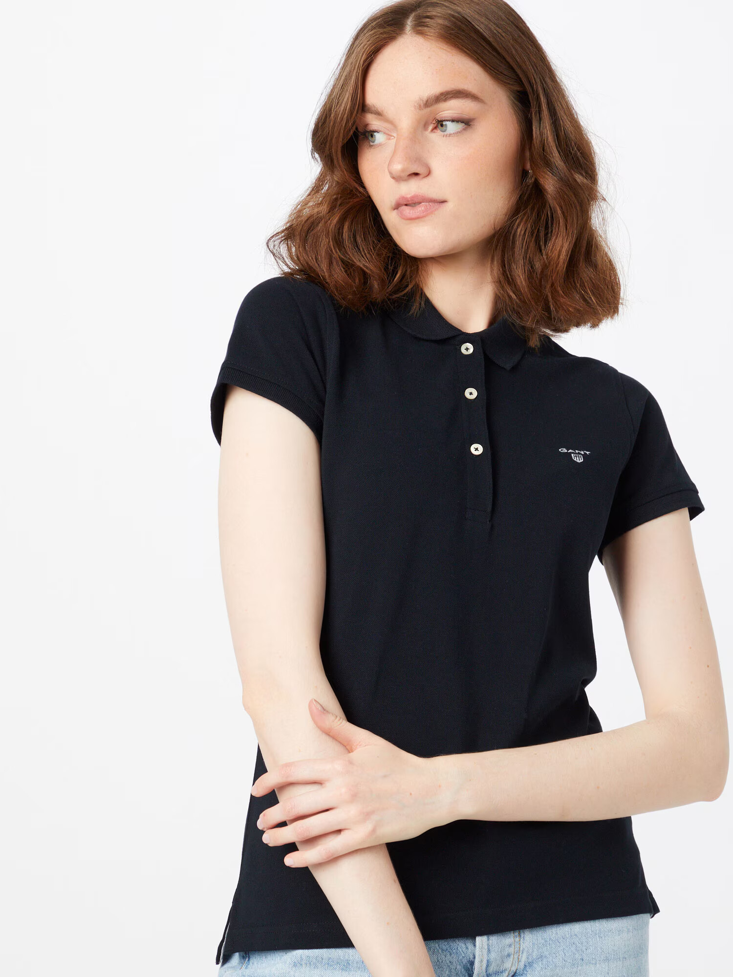 GANT Tricou negru - Pled.ro