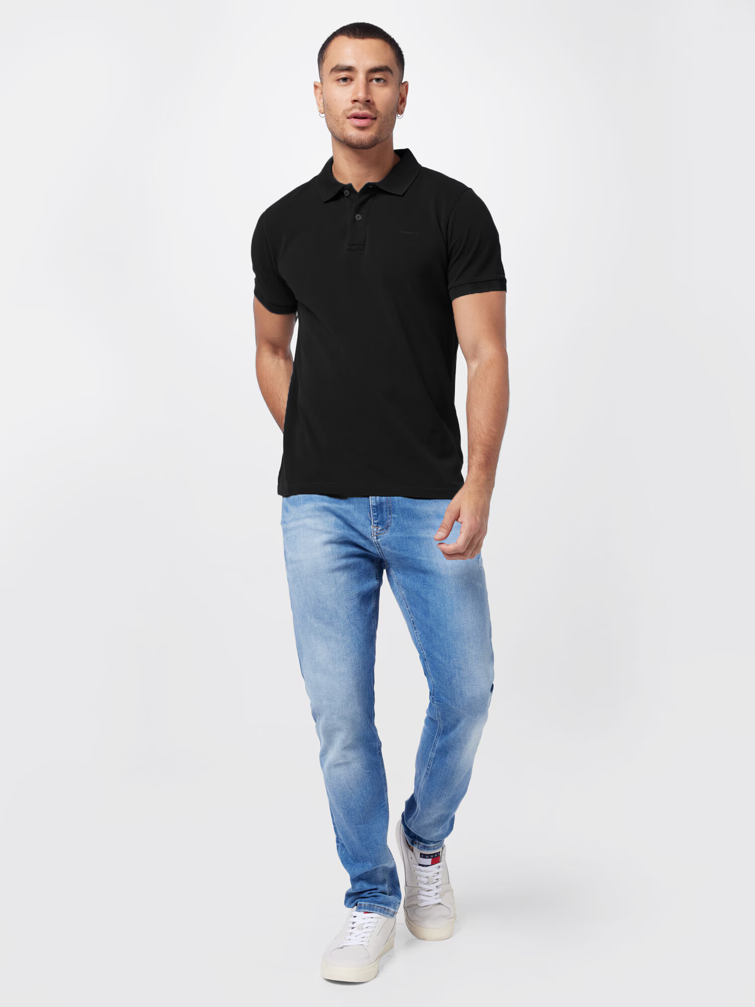 GANT Tricou negru - Pled.ro