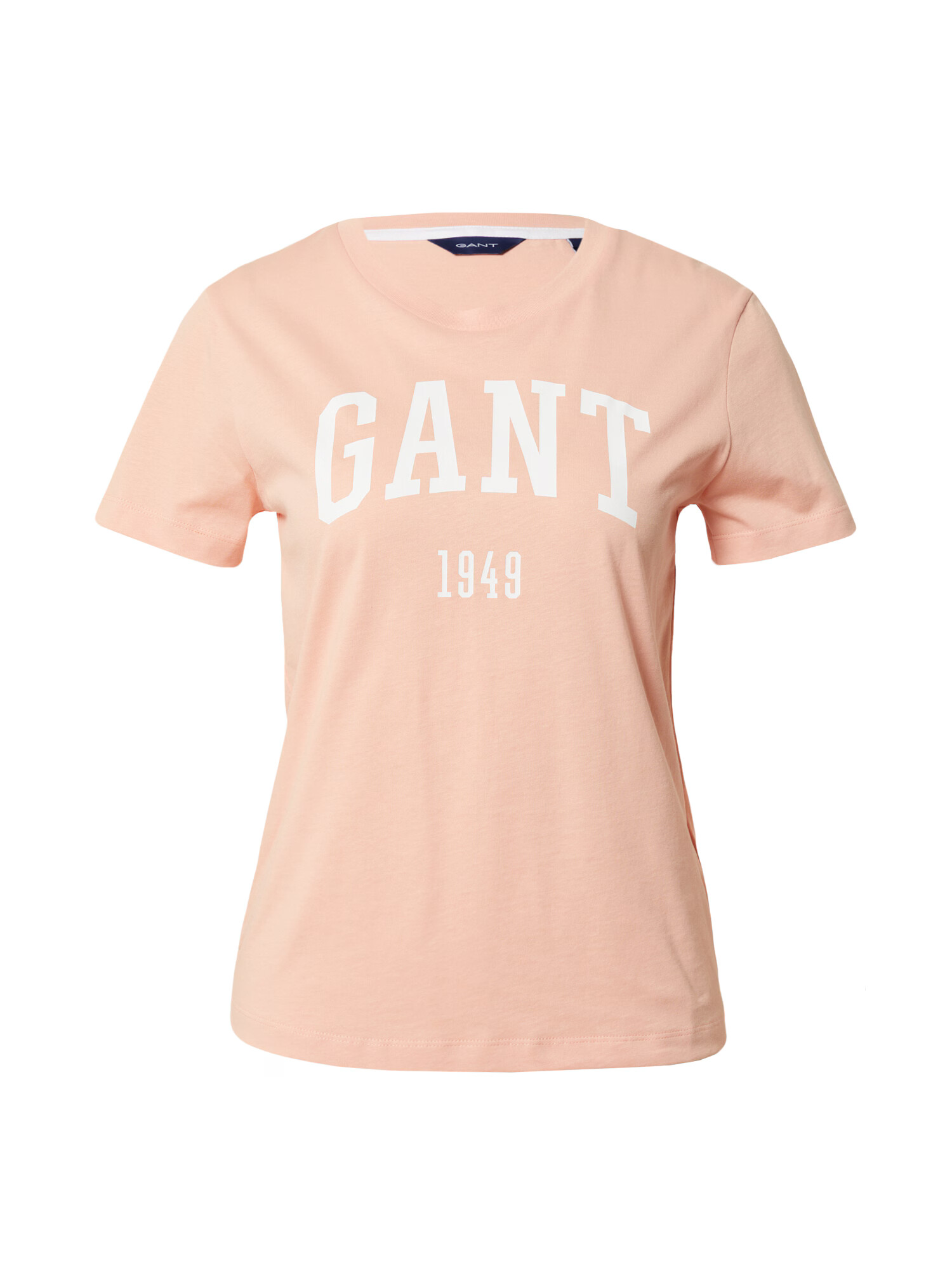 GANT Tricou portocaliu caisă / alb natural - Pled.ro