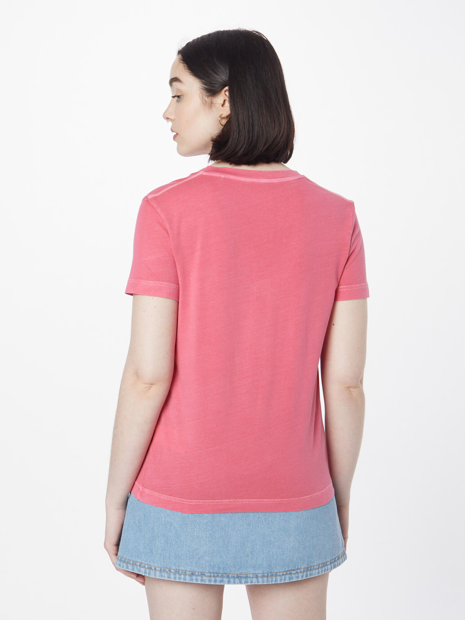 GANT Tricou roz / alb - Pled.ro