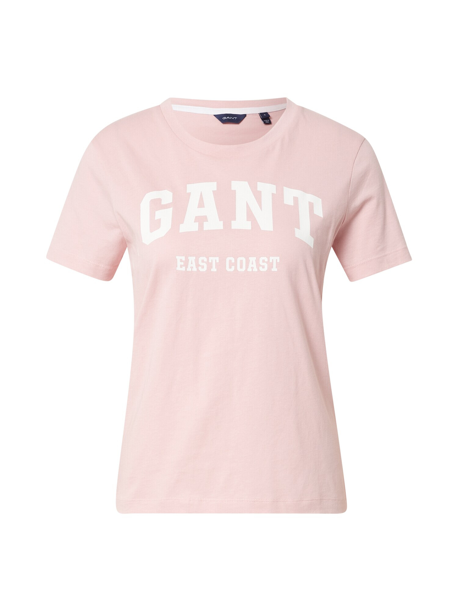 GANT Tricou roz pastel / alb - Pled.ro