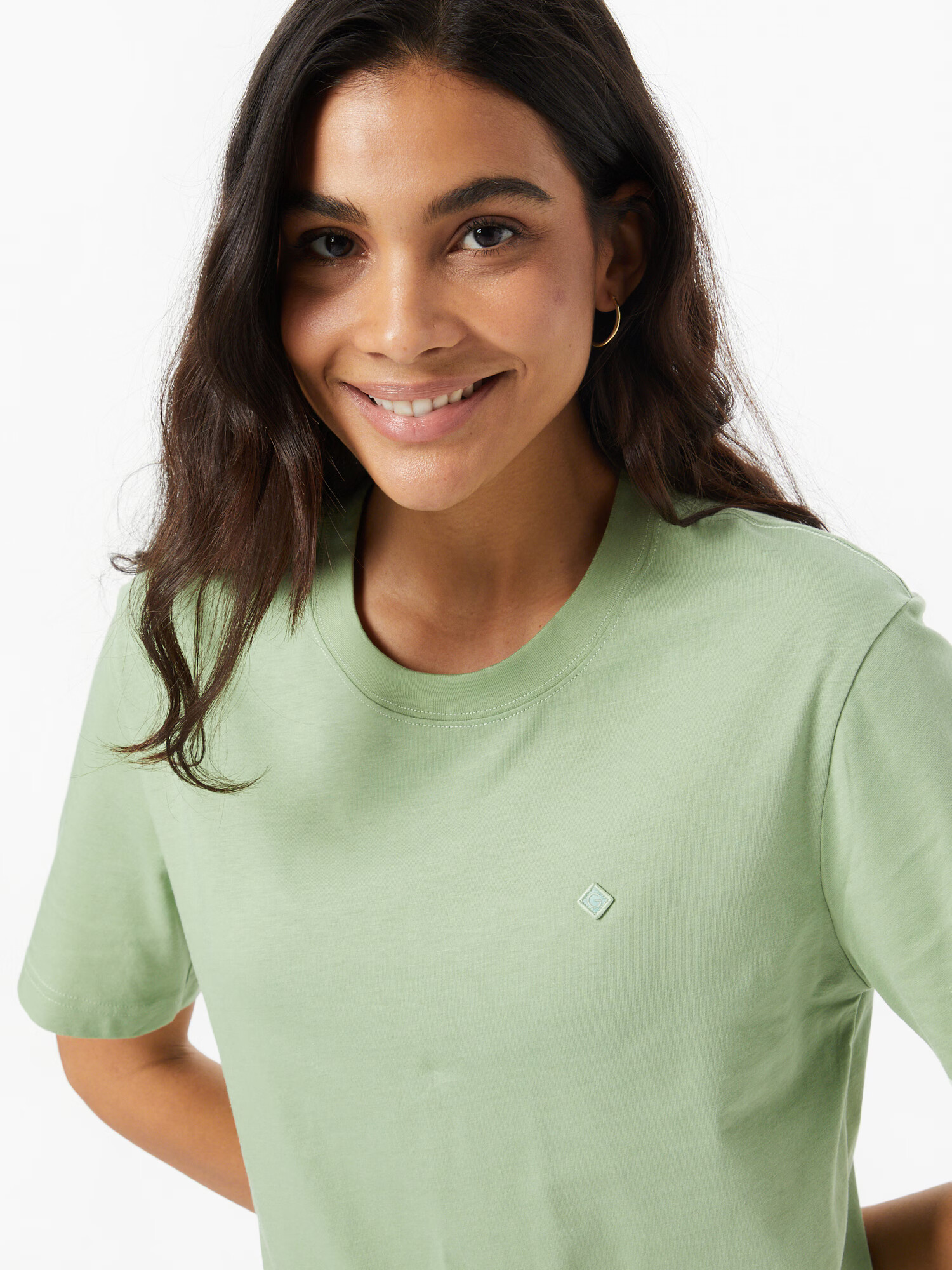 GANT Tricou verde mentă - Pled.ro