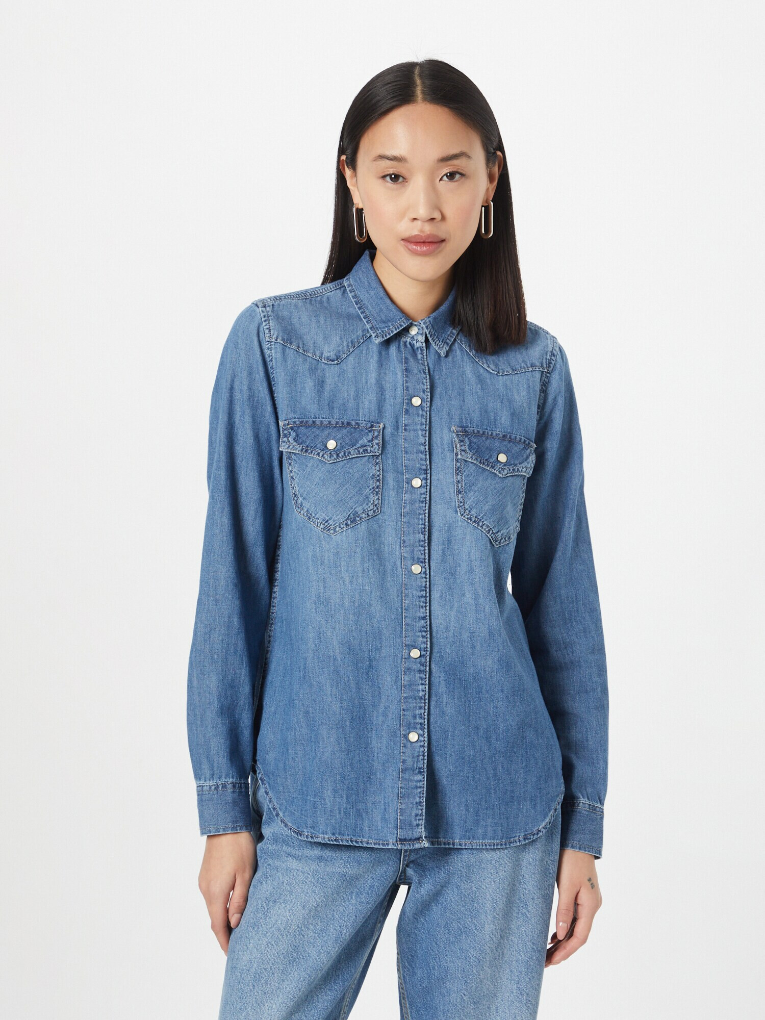 GAP Bluză albastru denim - Pled.ro