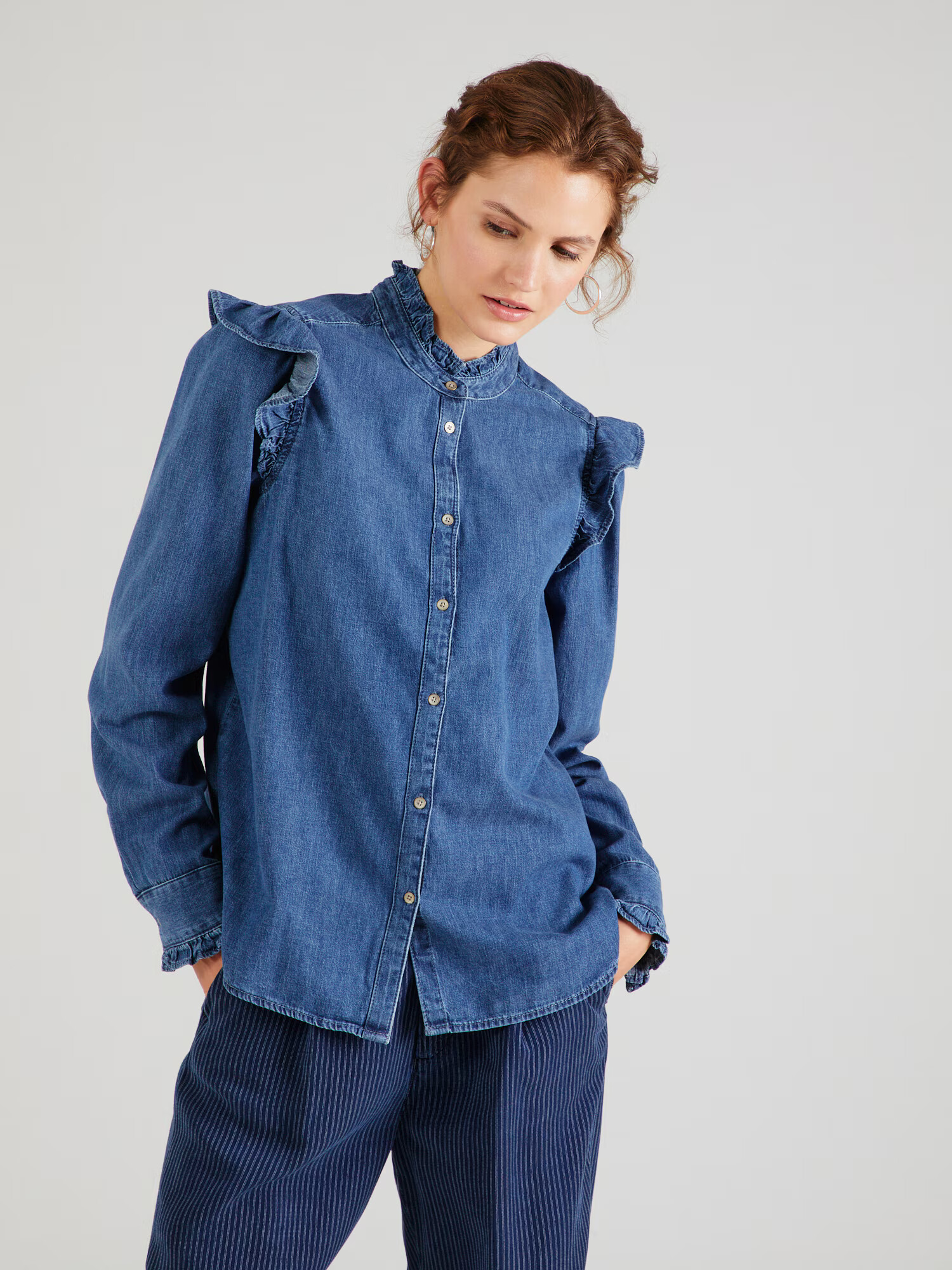 GAP Bluză albastru denim - Pled.ro