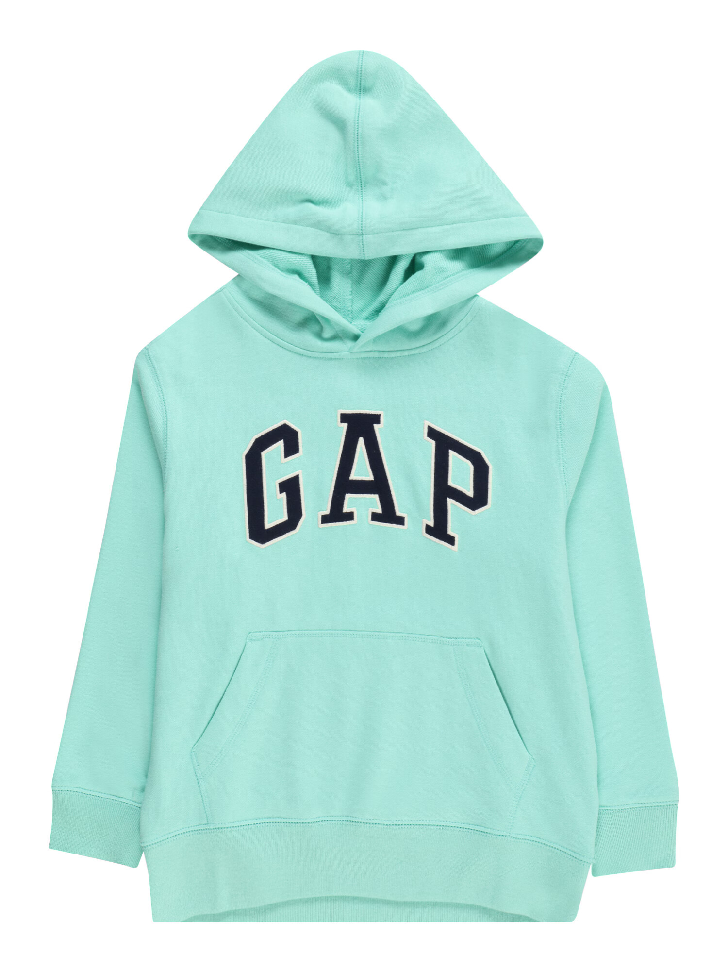 GAP Bluză de molton albastru aqua / negru - Pled.ro