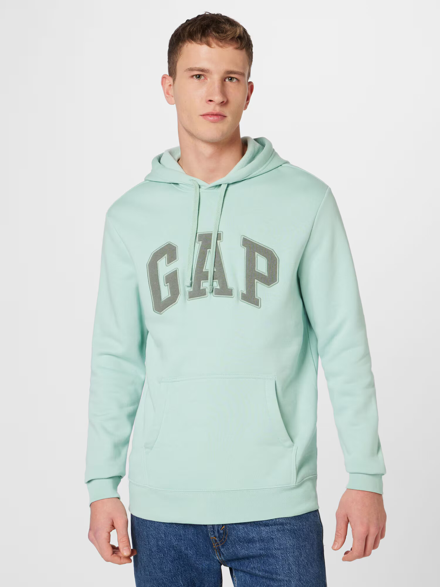 GAP Bluză de molton albastru aqua / oliv - Pled.ro