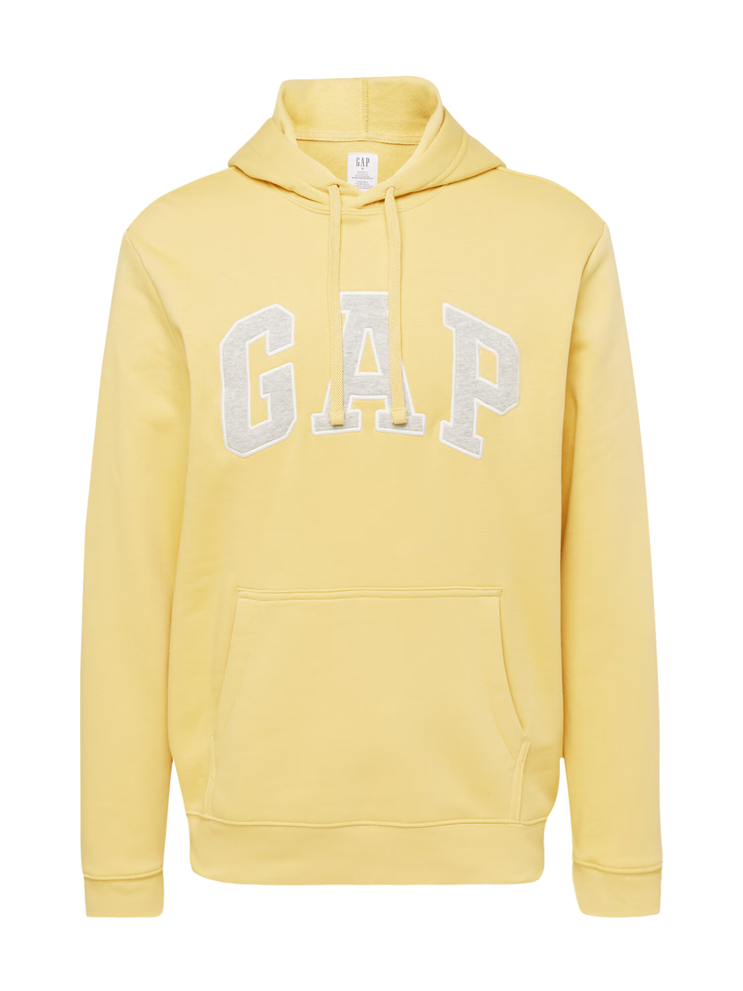 GAP Bluză de molton galben pastel / gri deschis / alb - Pled.ro