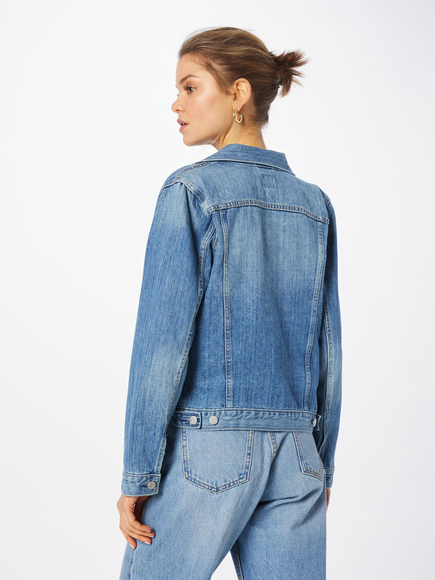 GAP Geacă de primăvară-toamnă ' MED COOPER' albastru denim - Pled.ro