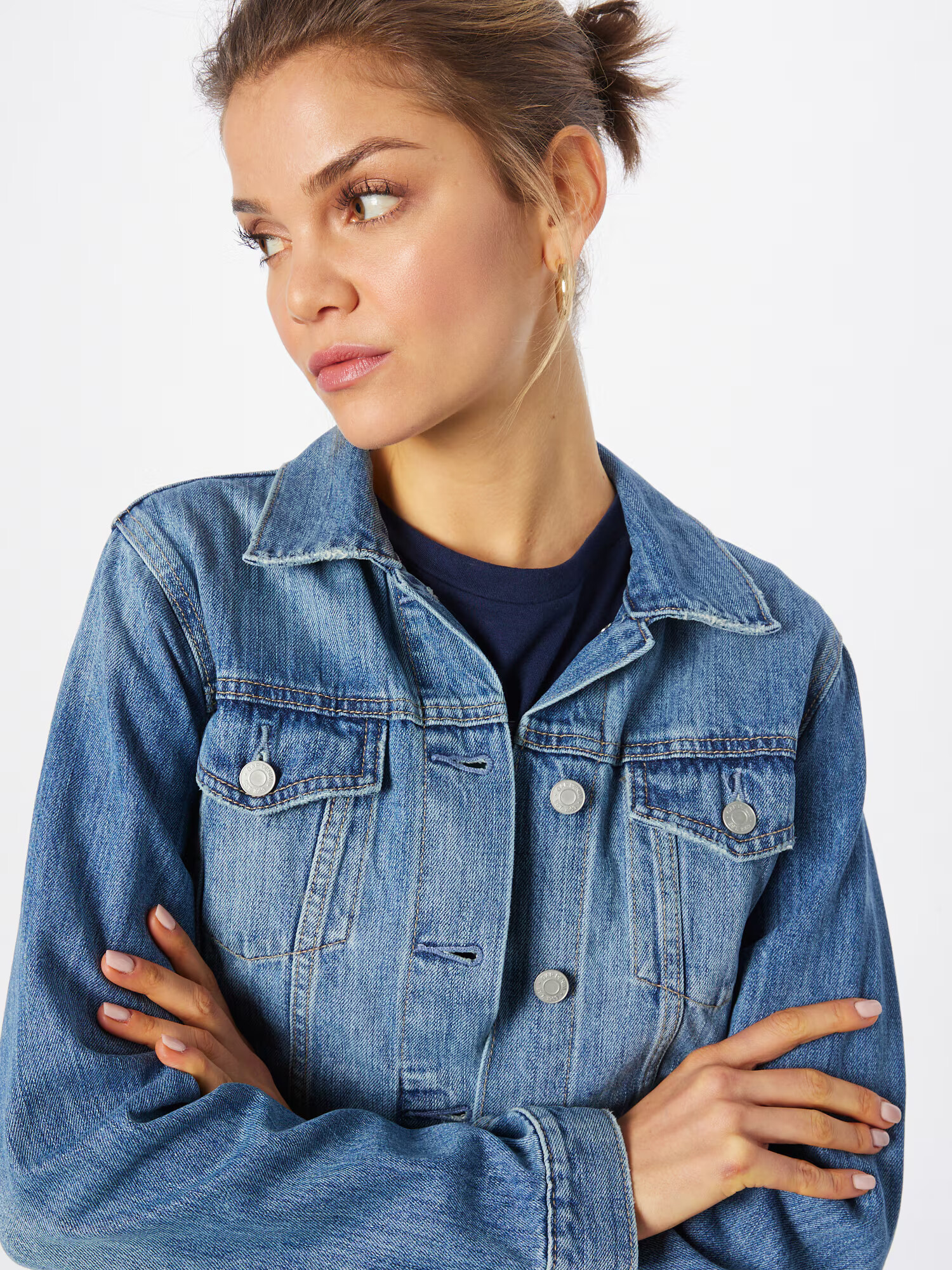 GAP Geacă de primăvară-toamnă ' MED COOPER' albastru denim - Pled.ro