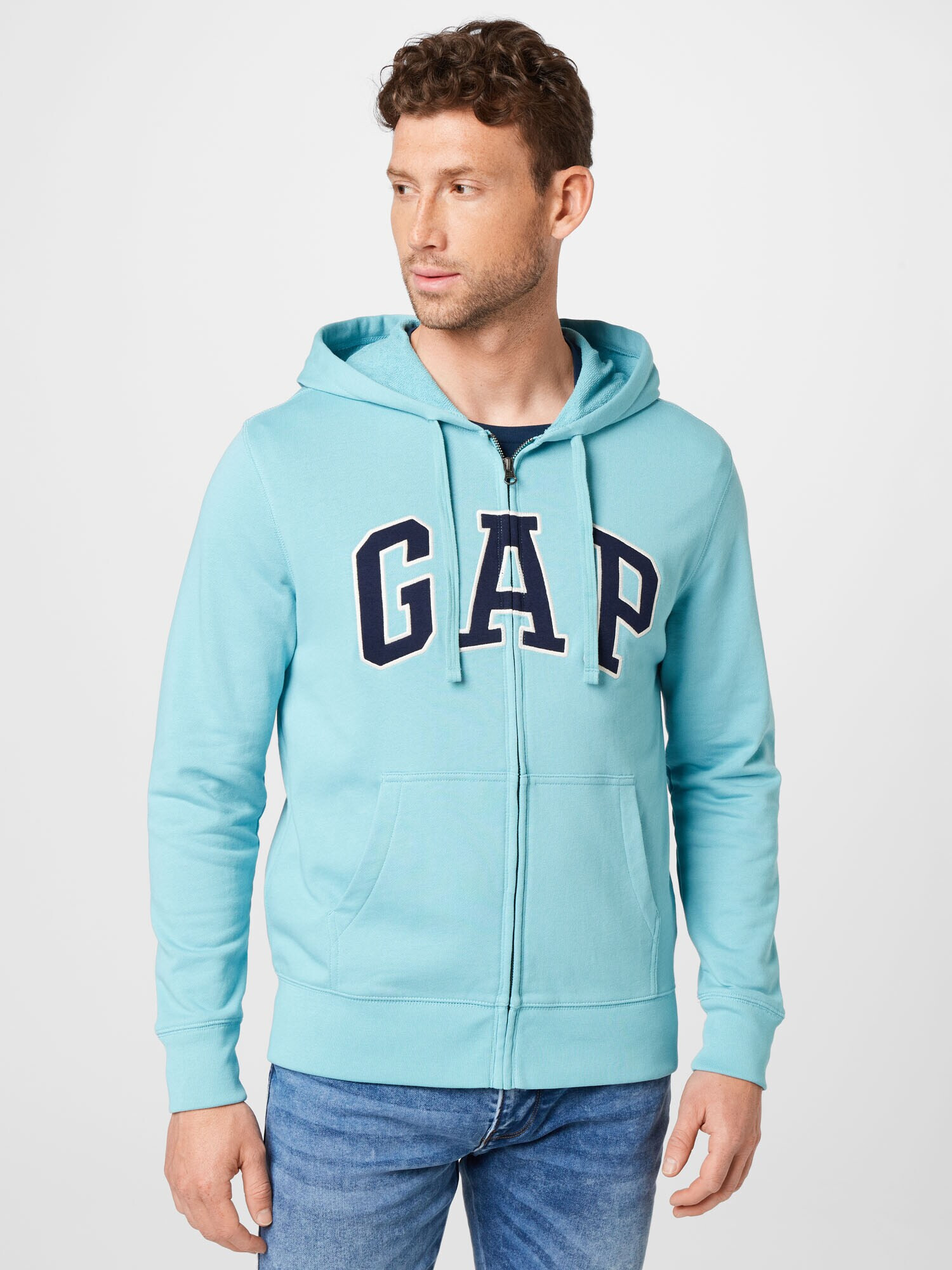 GAP Hanorac albastru marin / albastru aqua / alb - Pled.ro