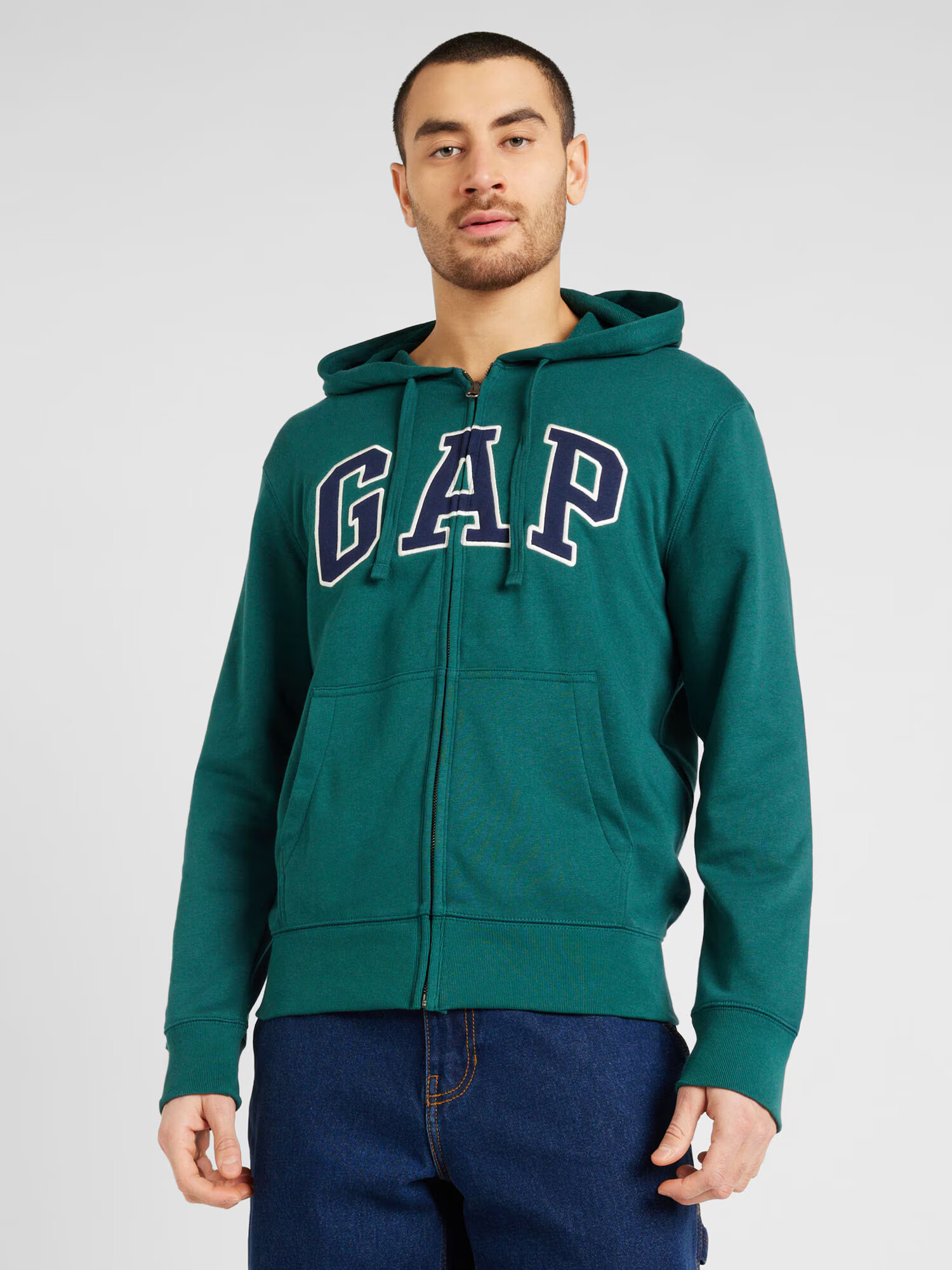 GAP Hanorac 'ARCH' bleumarin / verde petrol / alb - Pled.ro