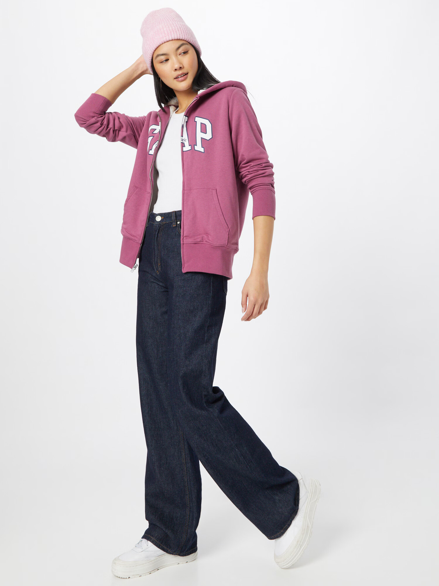 GAP Hanorac fucsia / alb - Pled.ro