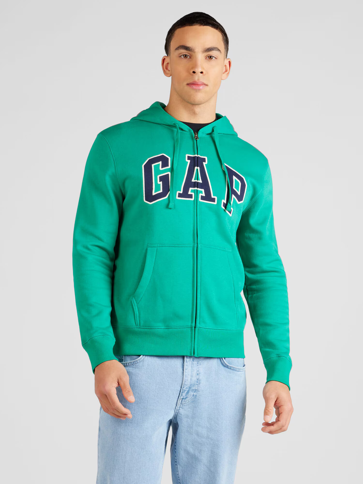 GAP Hanorac 'HERITAGE' bleumarin / verde smarald / alb - Pled.ro