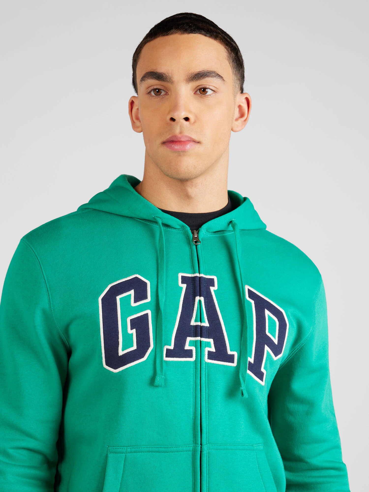 GAP Hanorac 'HERITAGE' bleumarin / verde smarald / alb - Pled.ro