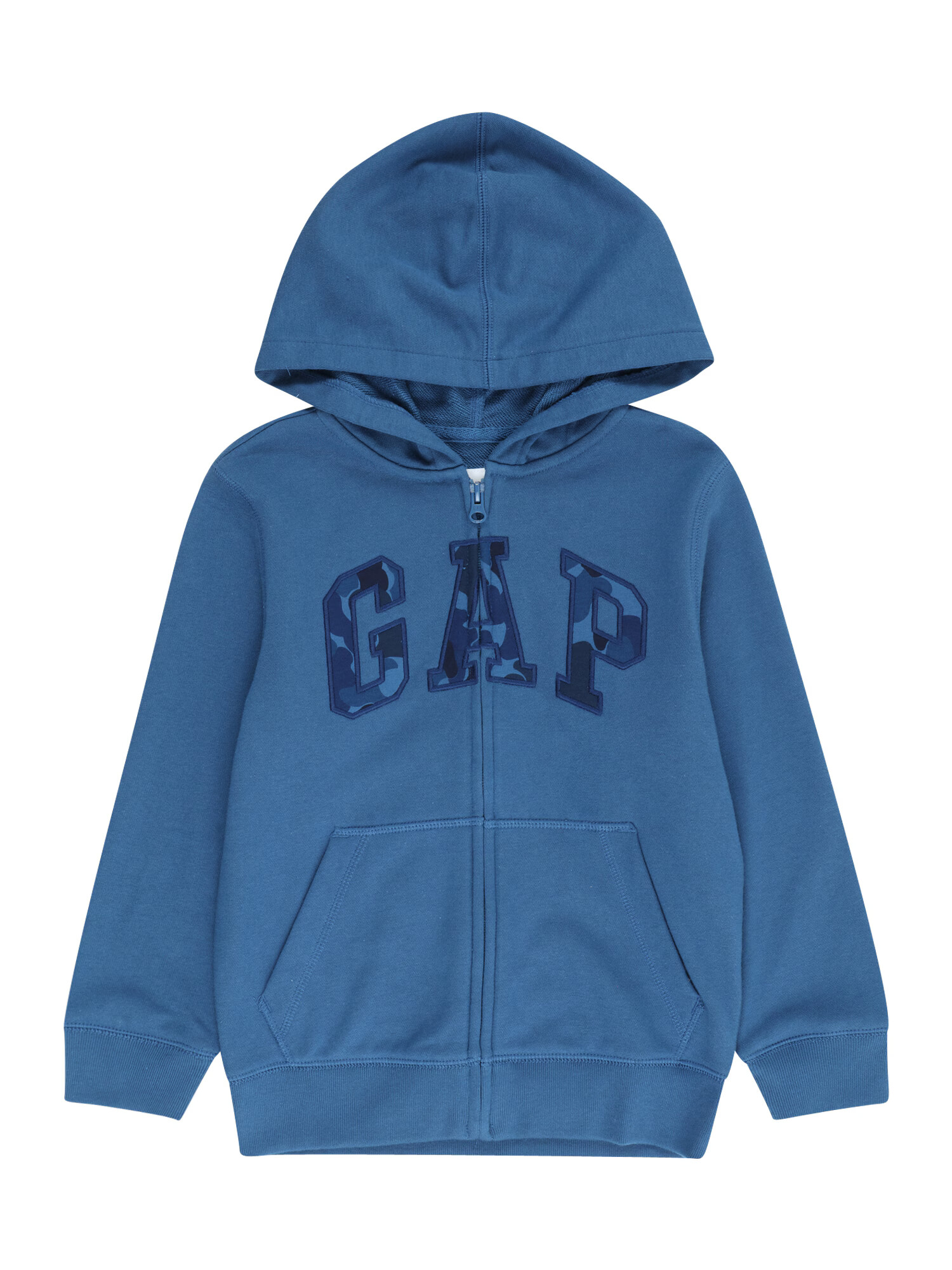 GAP Hanorac 'V-FRCH FT HERITAGE LOGO FZ HOOD' albastru / bleumarin / indigo - Pled.ro