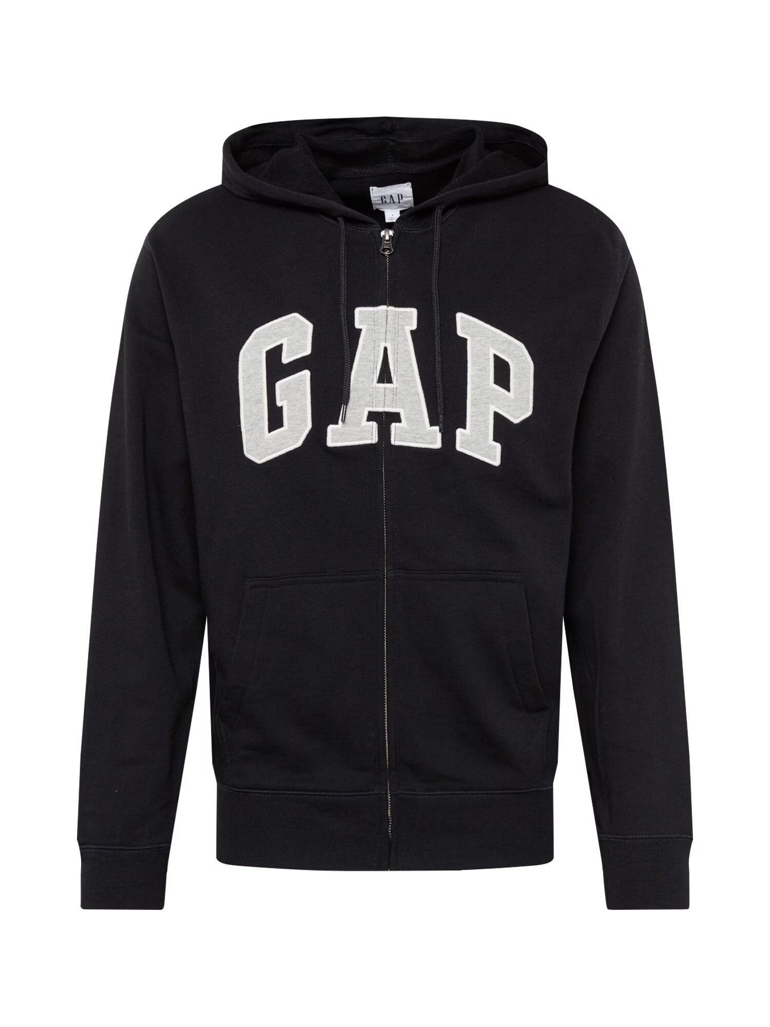 GAP Hanorac 'XLS FT ARCH FZ HD' negru / alb - Pled.ro