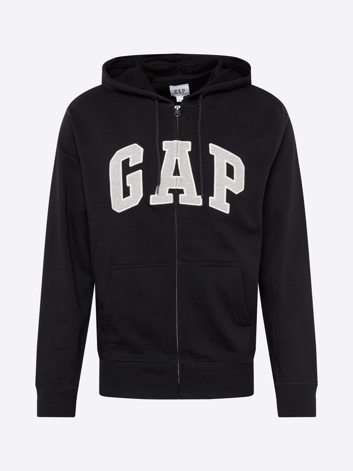 GAP Hanorac 'XLS FT ARCH FZ HD' negru / alb - Pled.ro