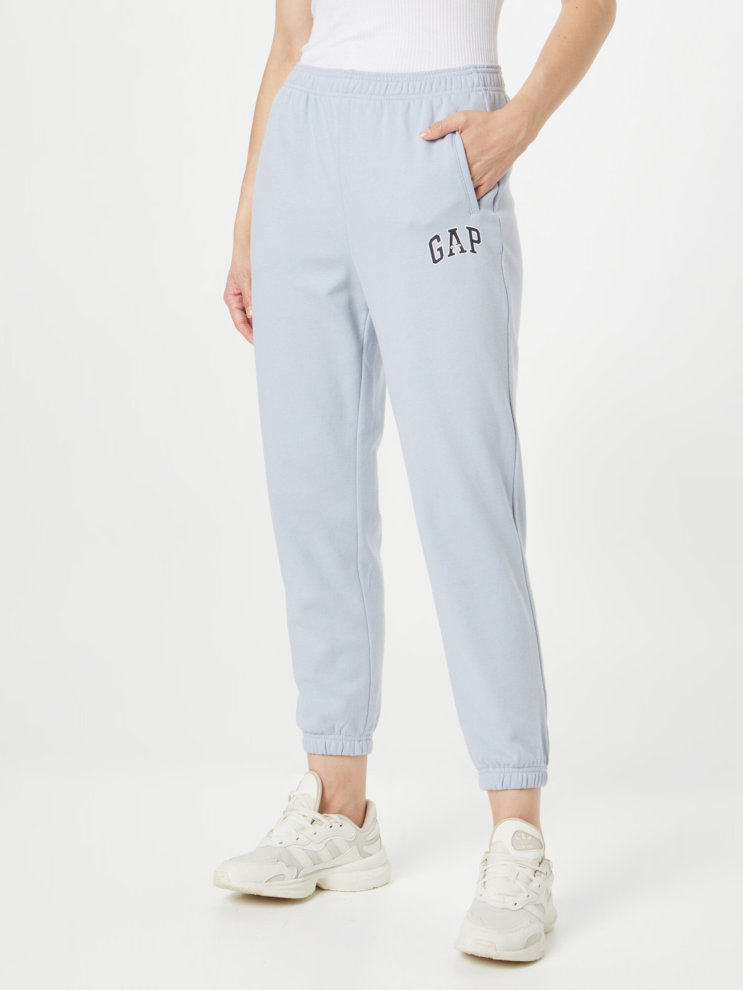 GAP Pantaloni albastru deschis / albastru închis / alb - Pled.ro