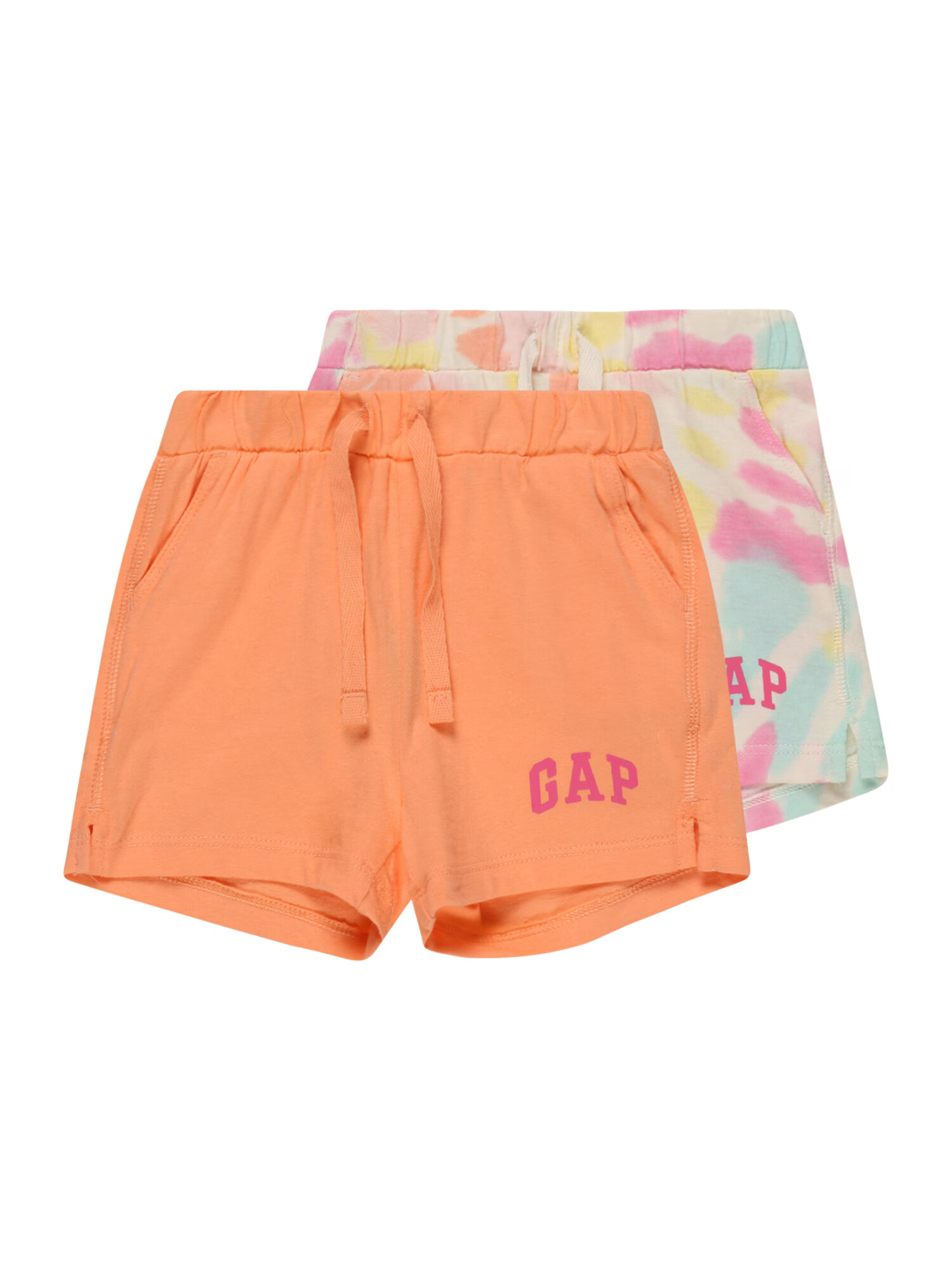 GAP Pantaloni albastru deschis / portocaliu / roz / alb - Pled.ro