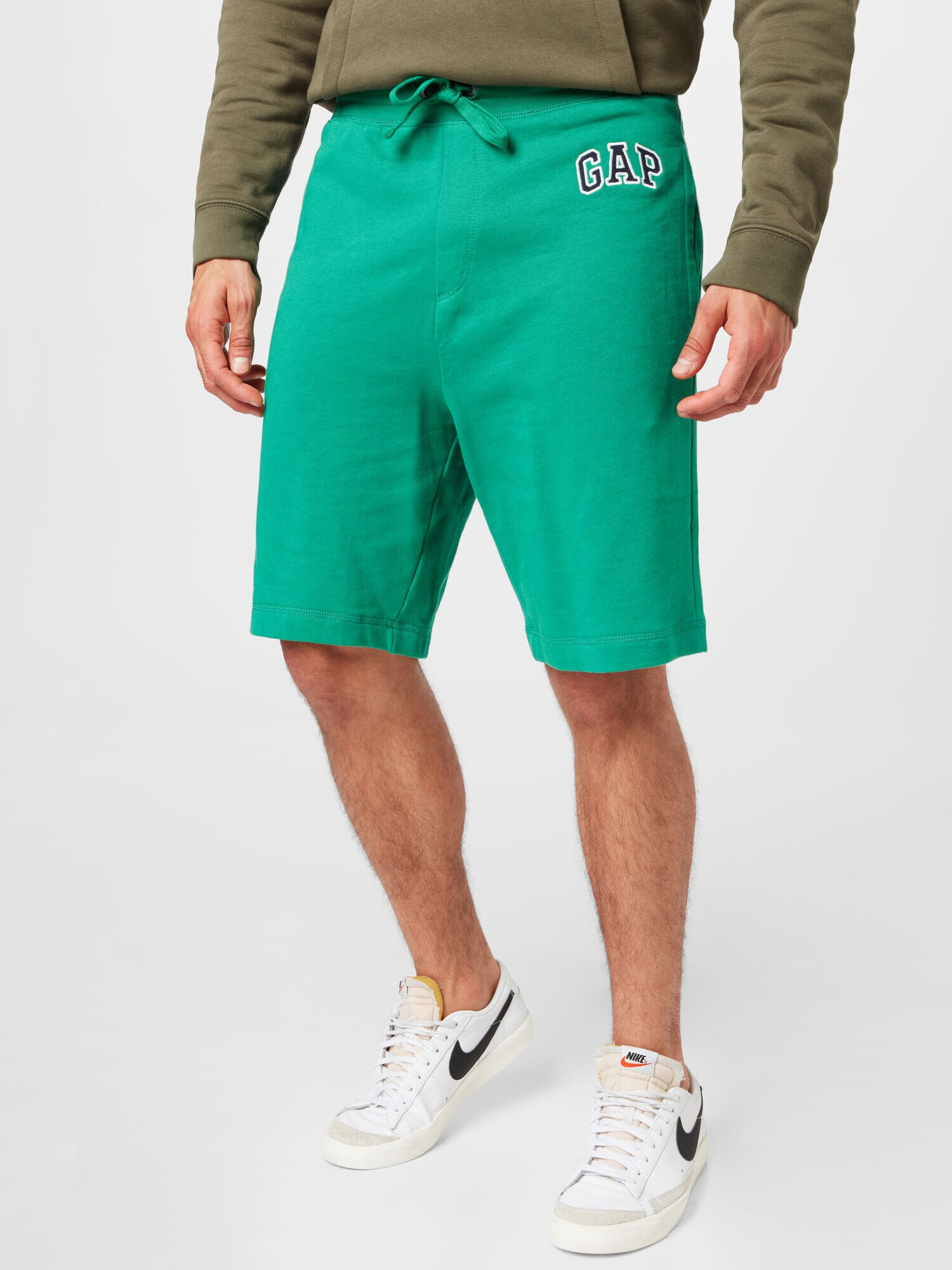 GAP Pantaloni 'ARCH' albastru închis / verde limetă / alb - Pled.ro