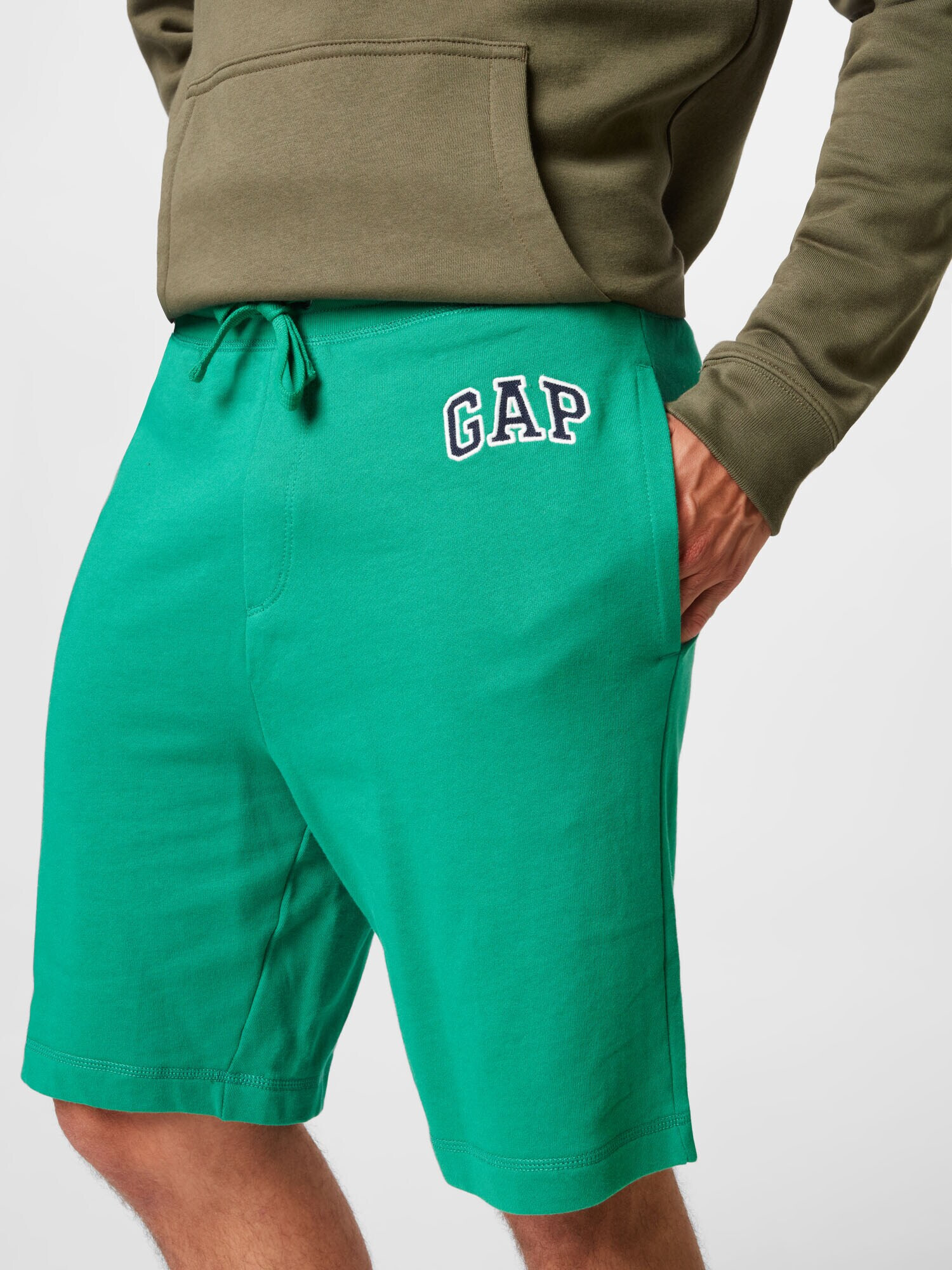 GAP Pantaloni 'ARCH' albastru închis / verde limetă / alb - Pled.ro