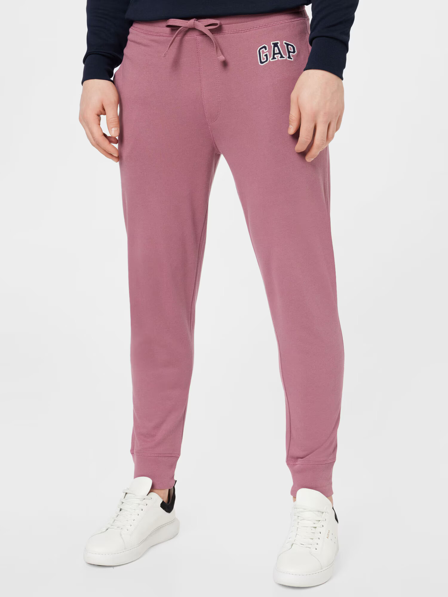 GAP Pantaloni 'ARCH' mauve / negru / alb - Pled.ro