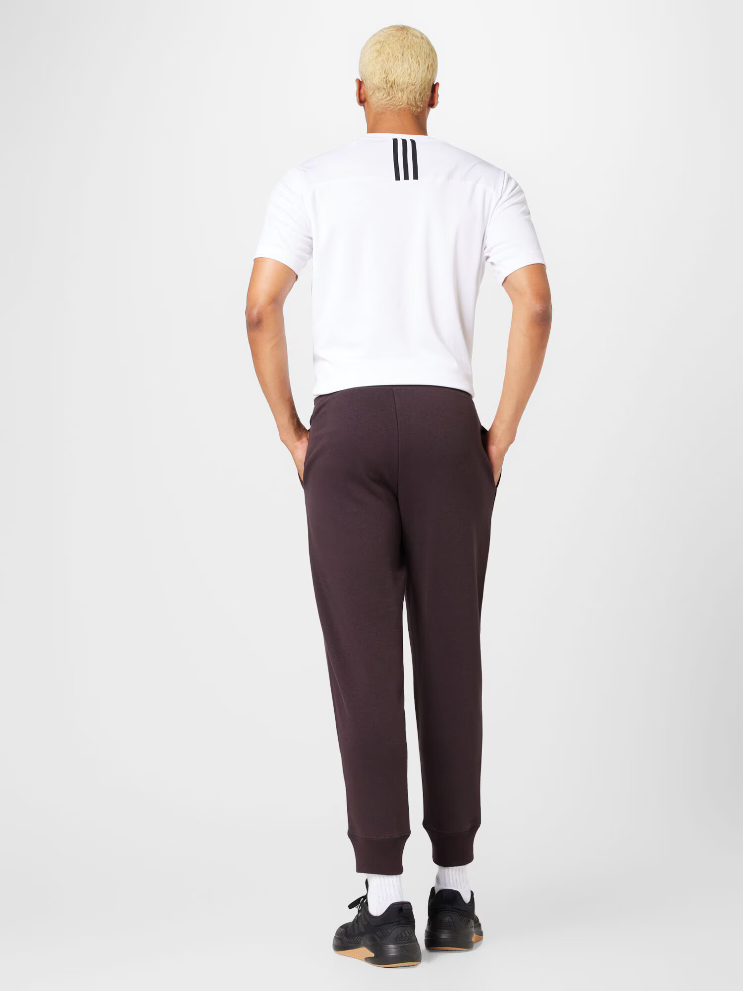 GAP Pantaloni bej / maro mokka / alb - Pled.ro