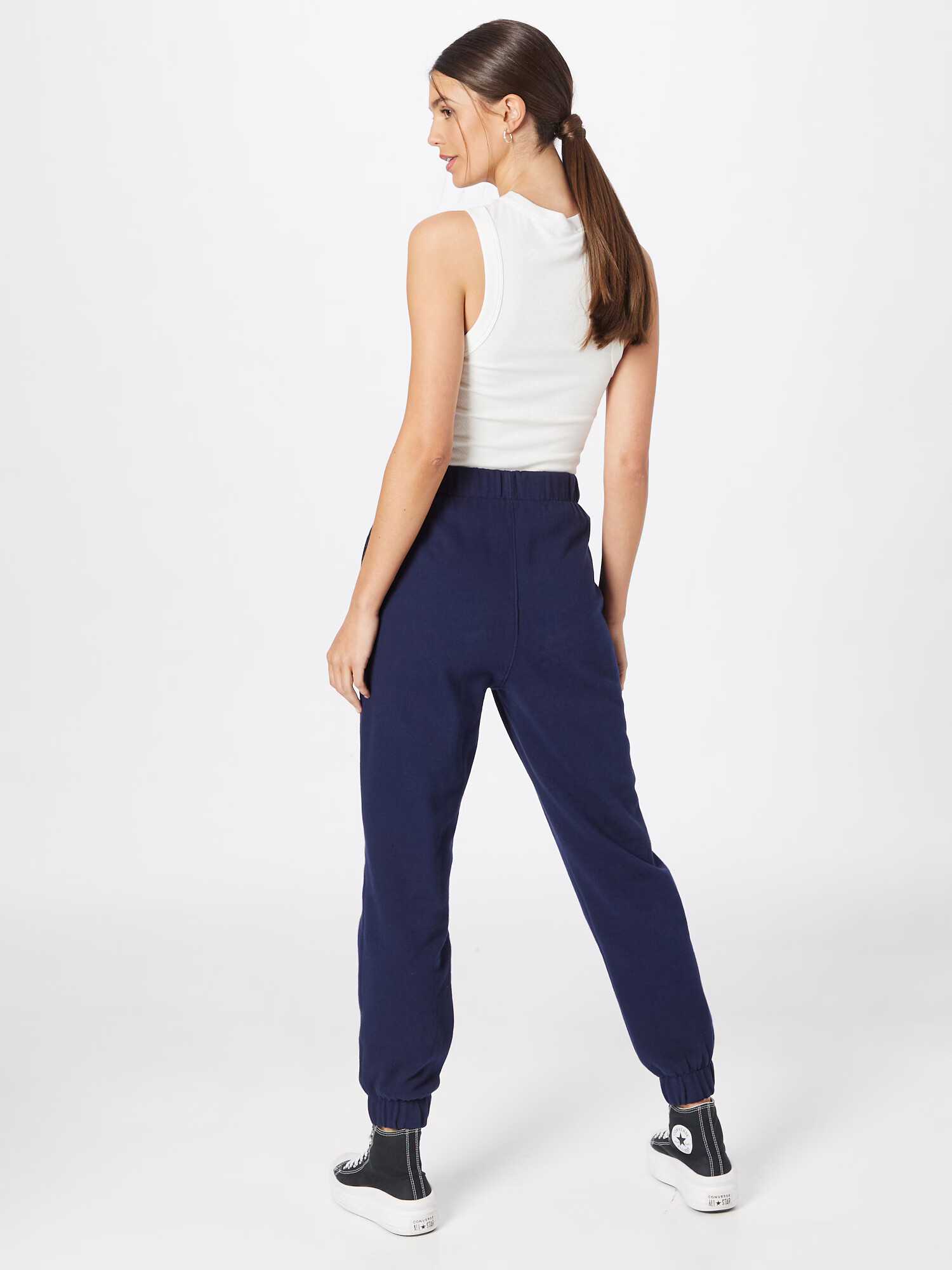 GAP Pantaloni bleumarin / alb - Pled.ro