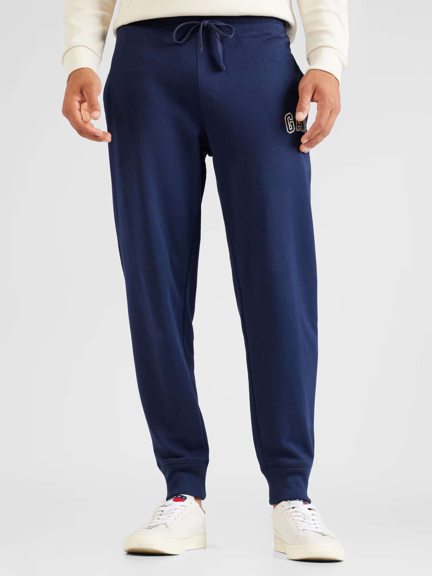 GAP Pantaloni bleumarin / alb - Pled.ro