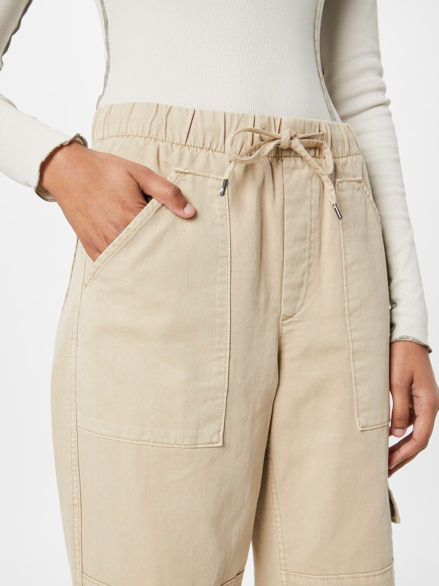 GAP Pantaloni cu buzunare culoarea pielii - Pled.ro