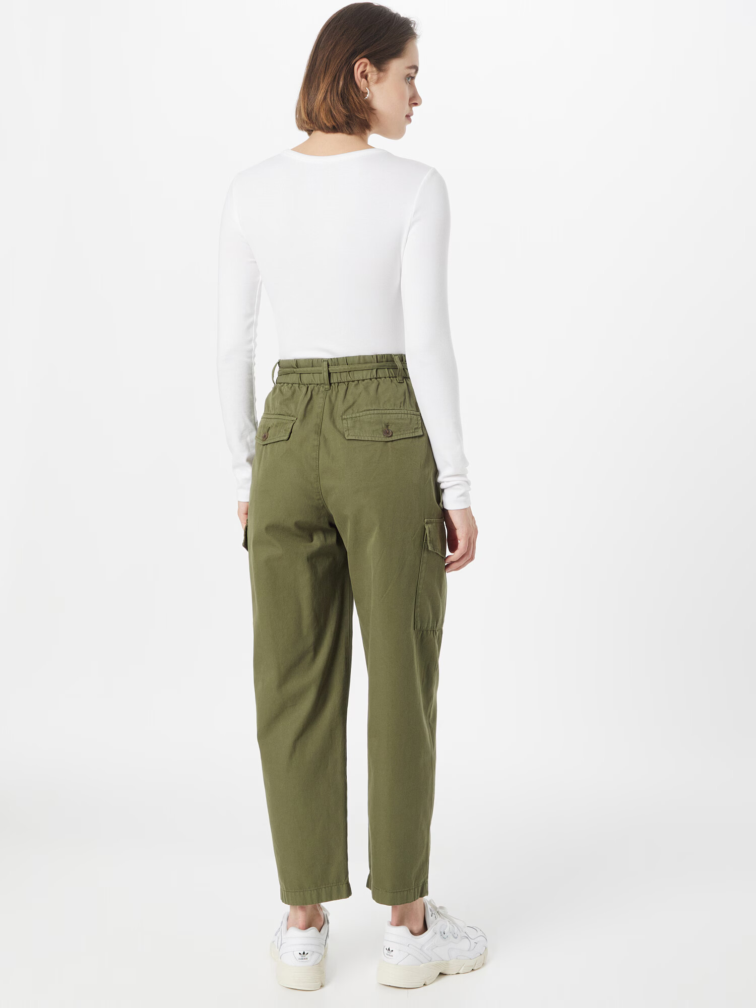 GAP Pantaloni cu buzunare oliv - Pled.ro