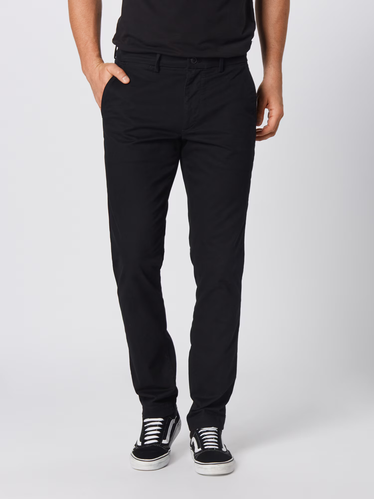 GAP Pantaloni eleganți 'V-ESSENTIAL KHAKI SLIM FIT' negru - Pled.ro