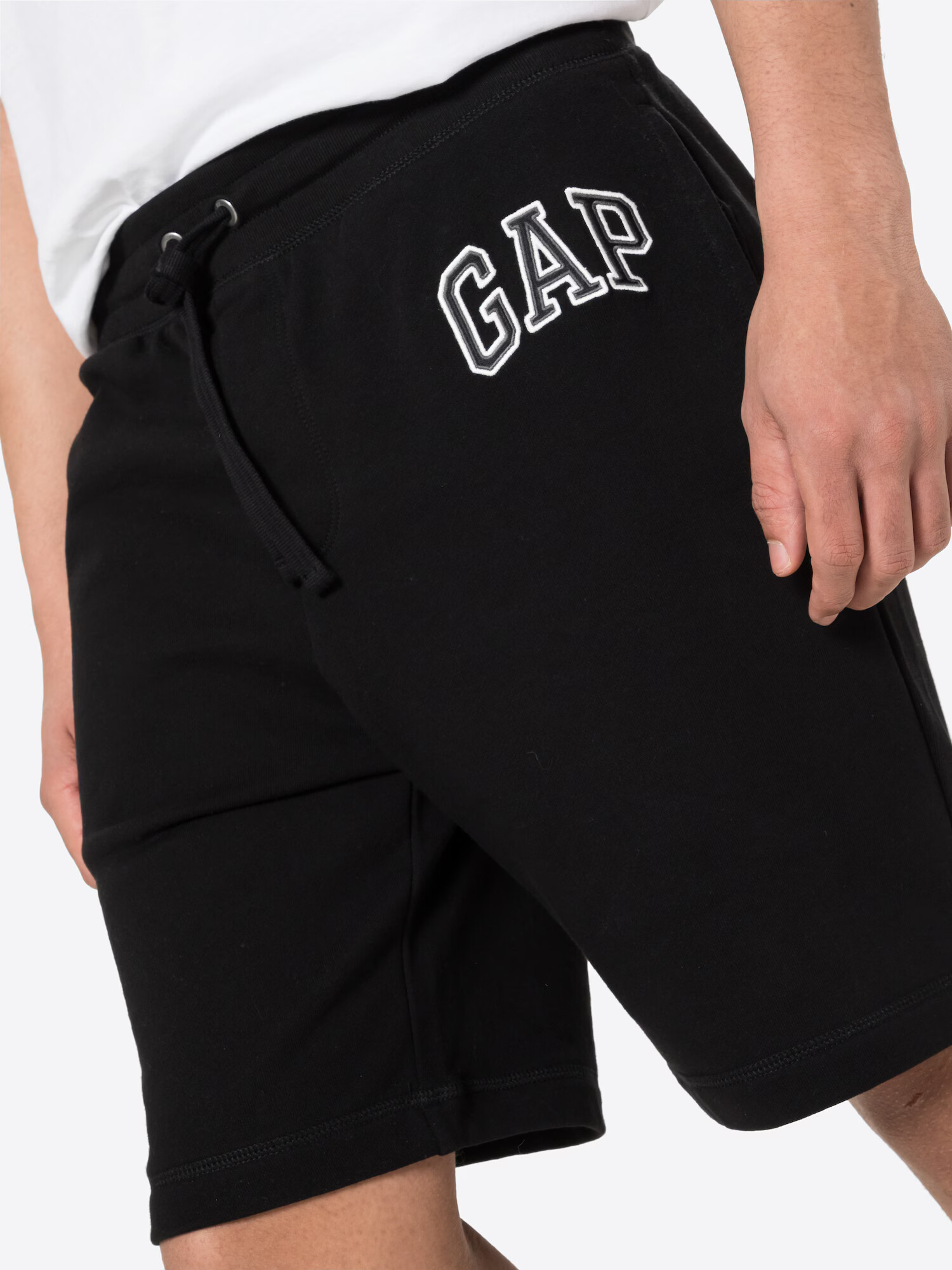 GAP Pantaloni gri / negru / alb - Pled.ro