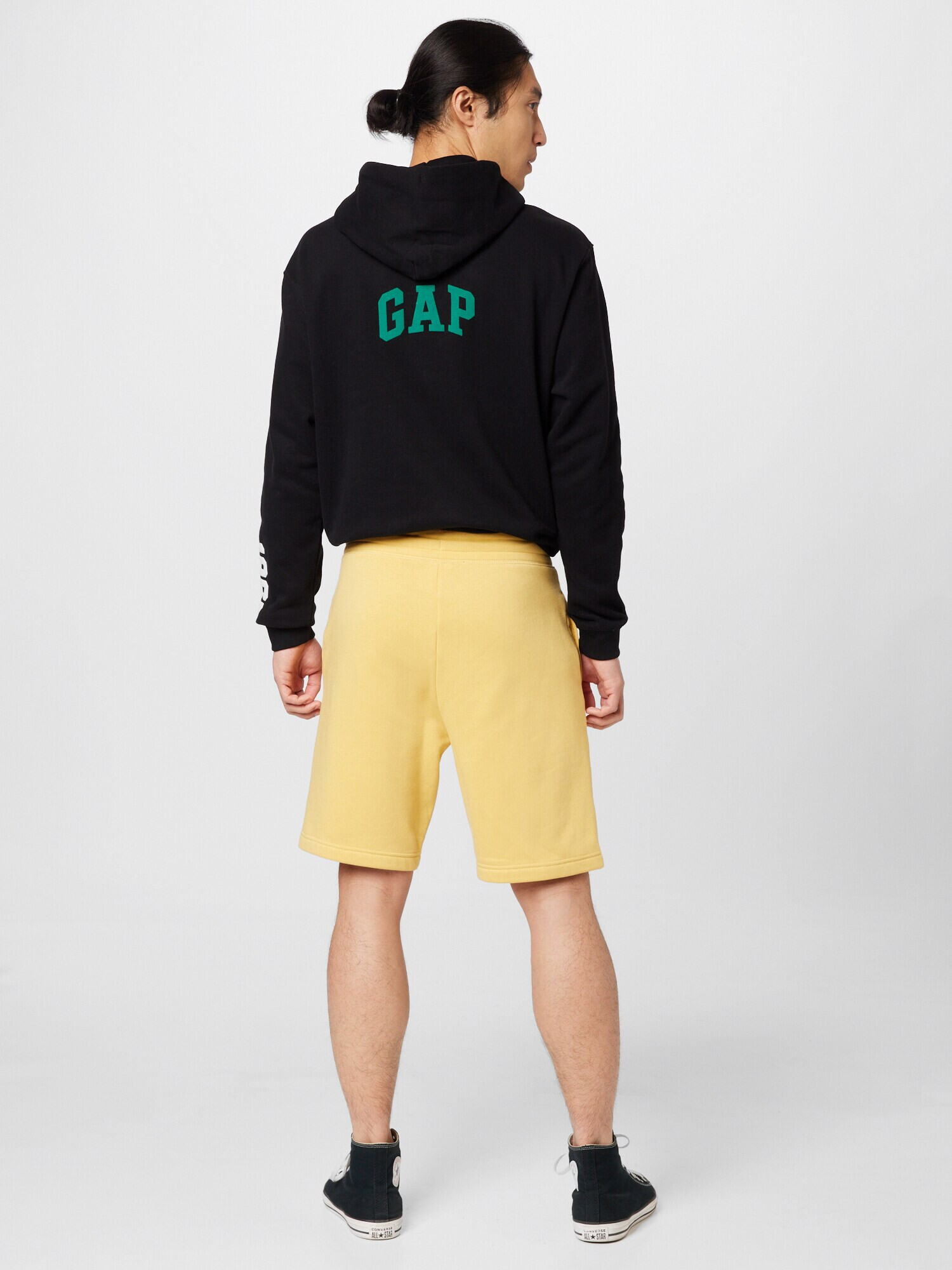 GAP Pantaloni maro coniac / gri / alb - Pled.ro